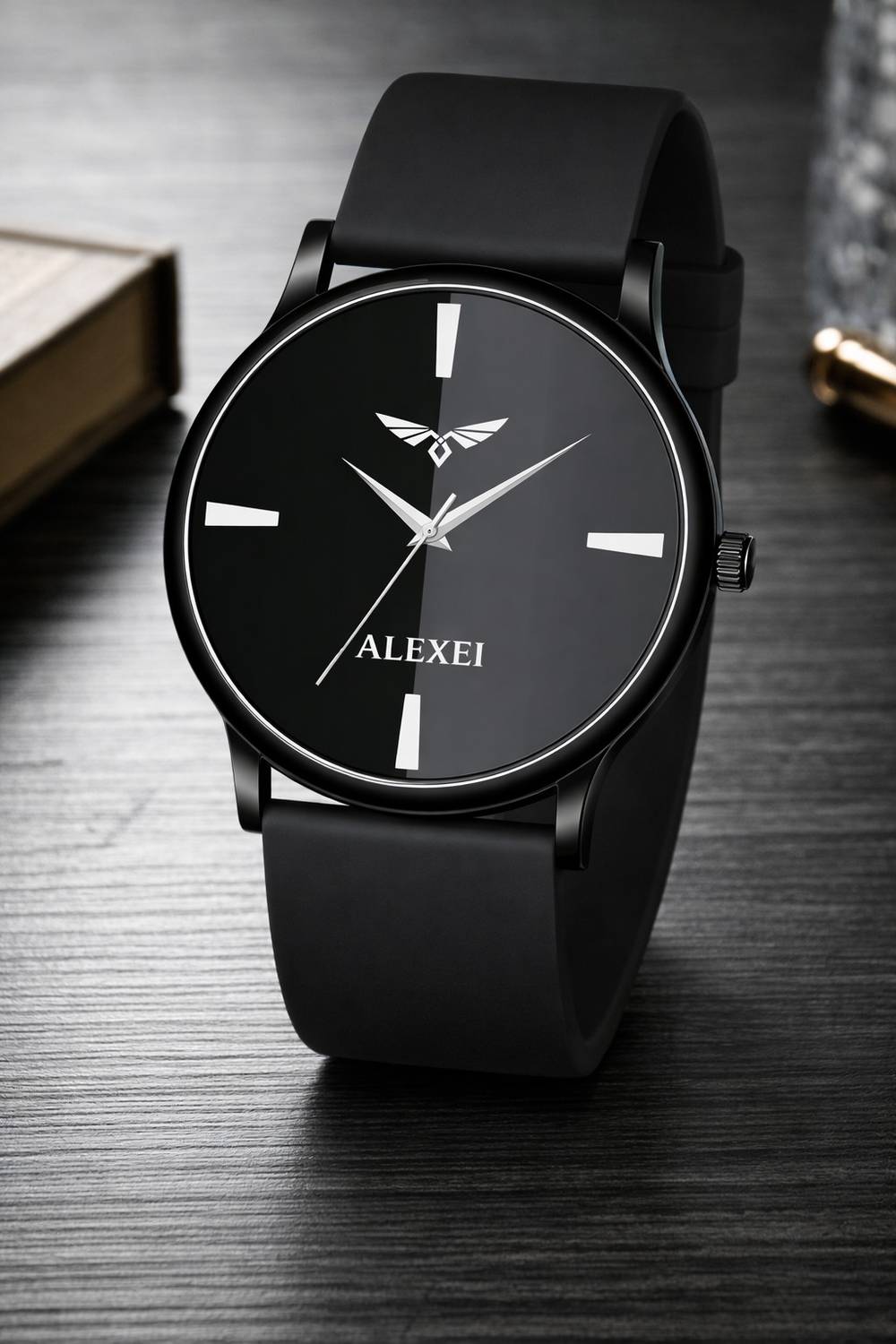 Alexei ALCW-601 Classic Black Dial Watch ALCW-601 Classic Black Dial Analog Watch  - For Men