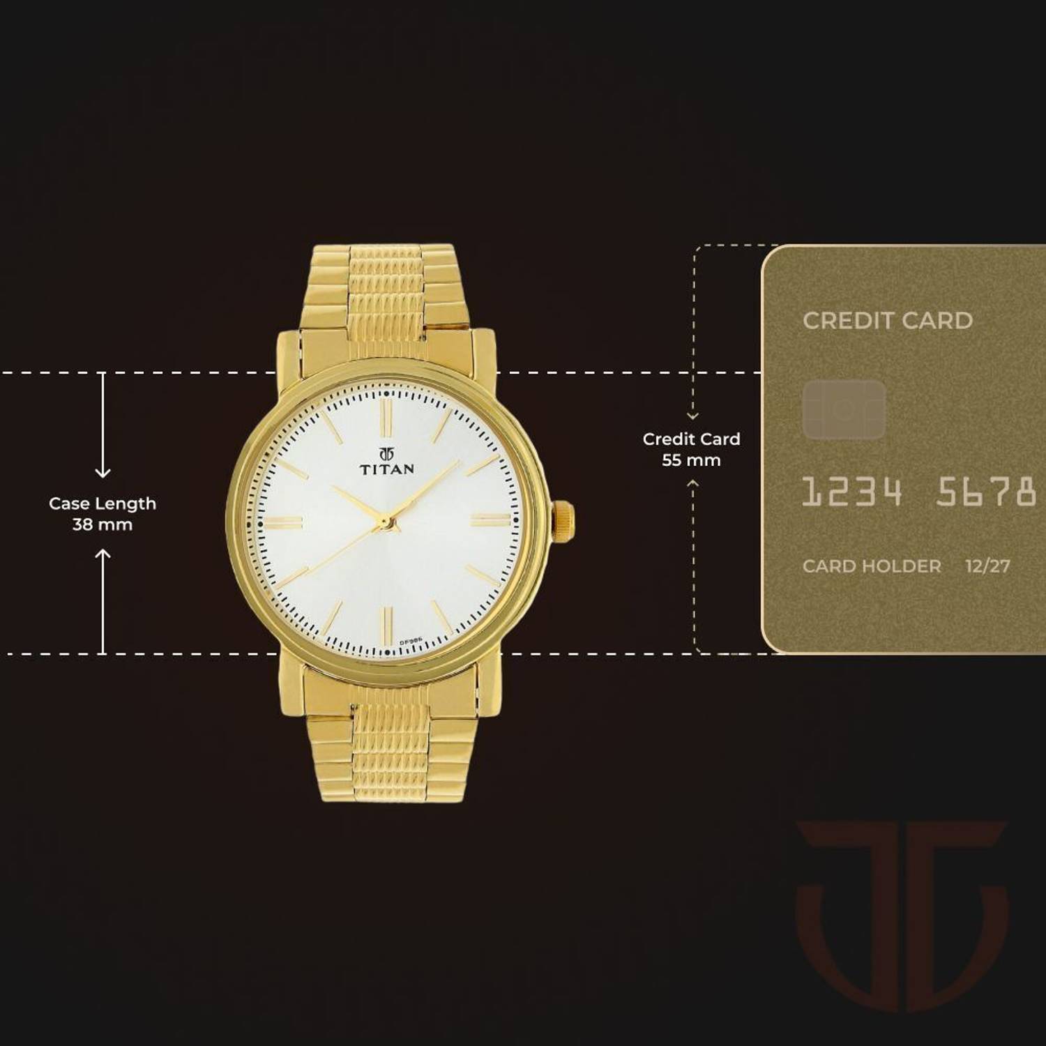 Titan Karishma White Dial Golden Stainless Steel Strap - Image 3