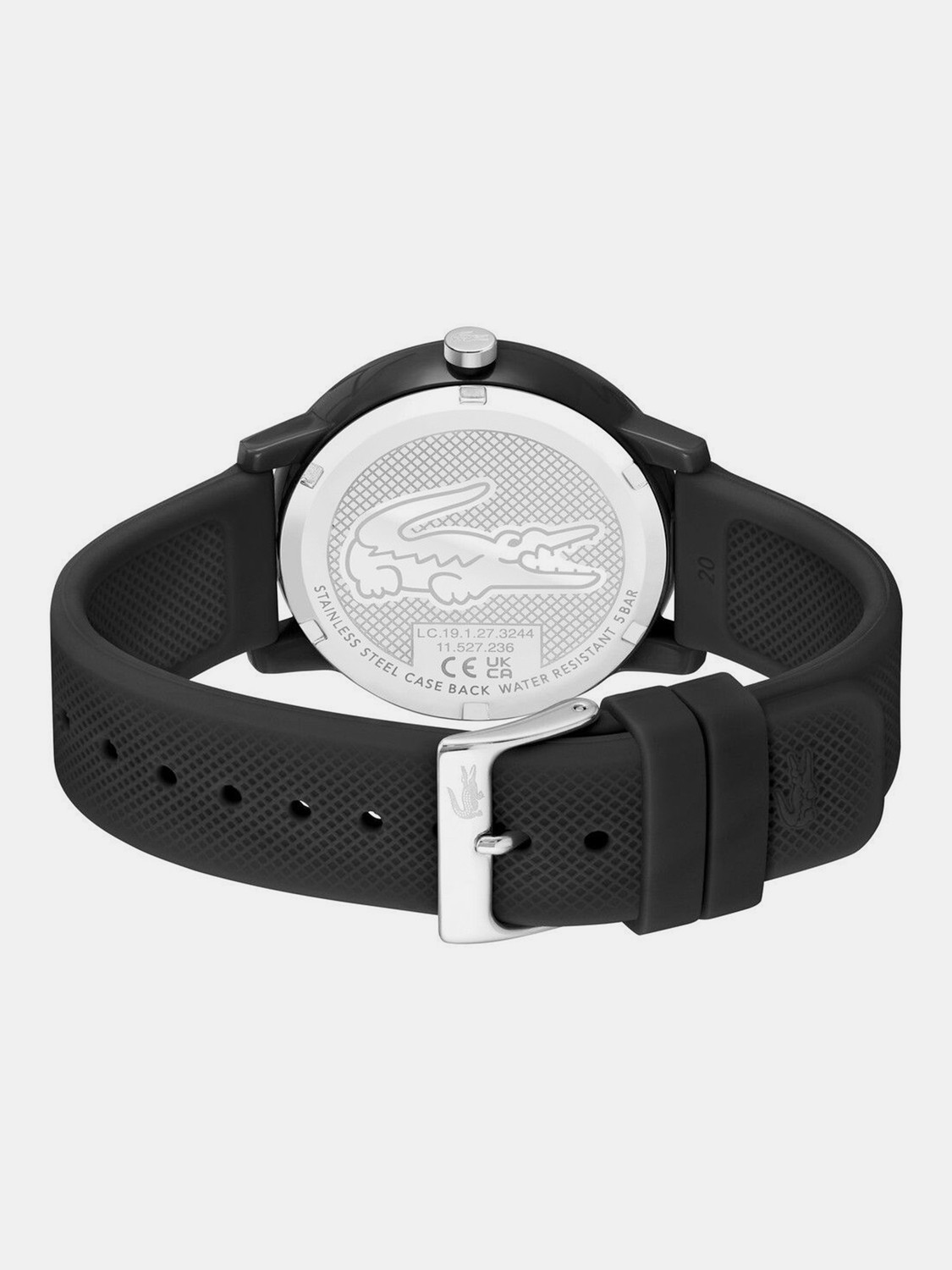Image of LACOSTE LACOSTE.12.12 Lacoste LACOSTE.12.12 QTZ BASIC ROUND Dial BLACK Color MEN's Watch - 2011171 Analog Watch - For Men