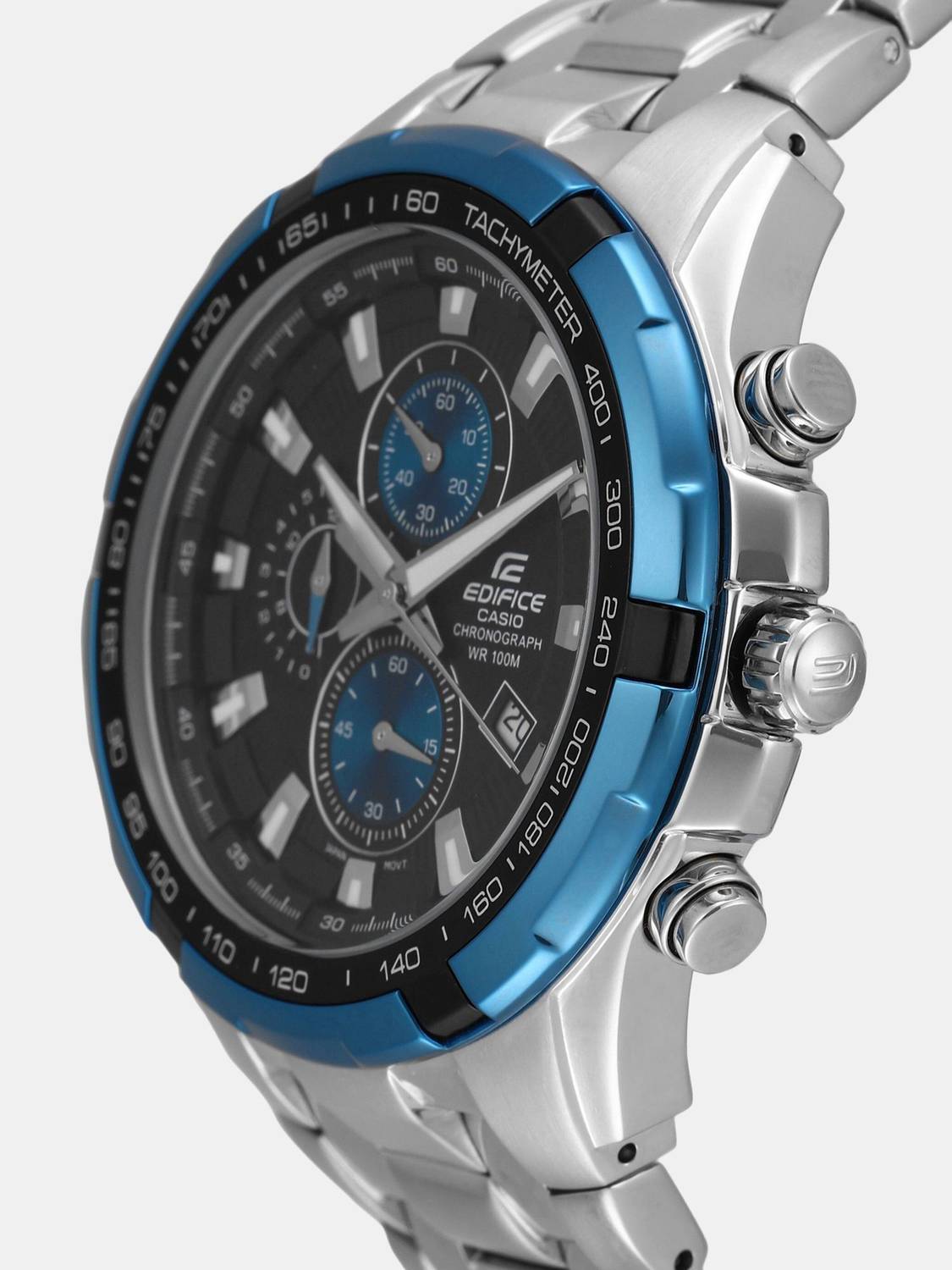 CASIO Edifice EF-539D-1A2VDF Black Dial Silver Stainless Steel Watch - Image 5