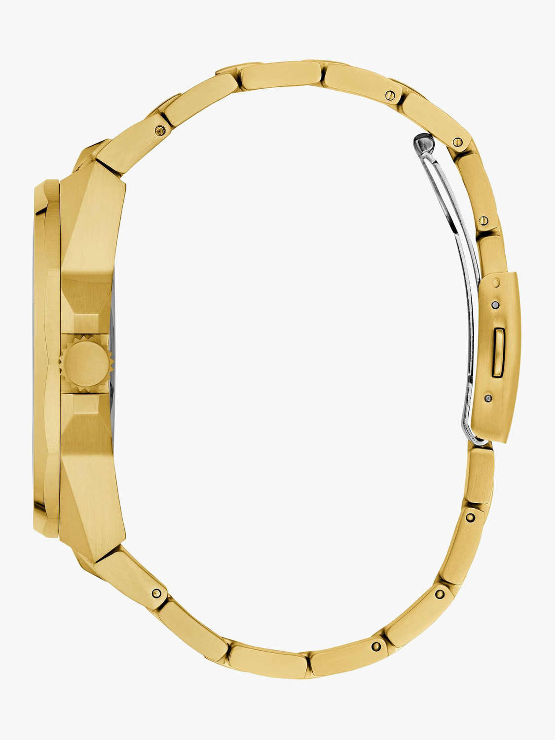 Image of GUESS Multifunction, Champagne Dial Analog Watch - For Men