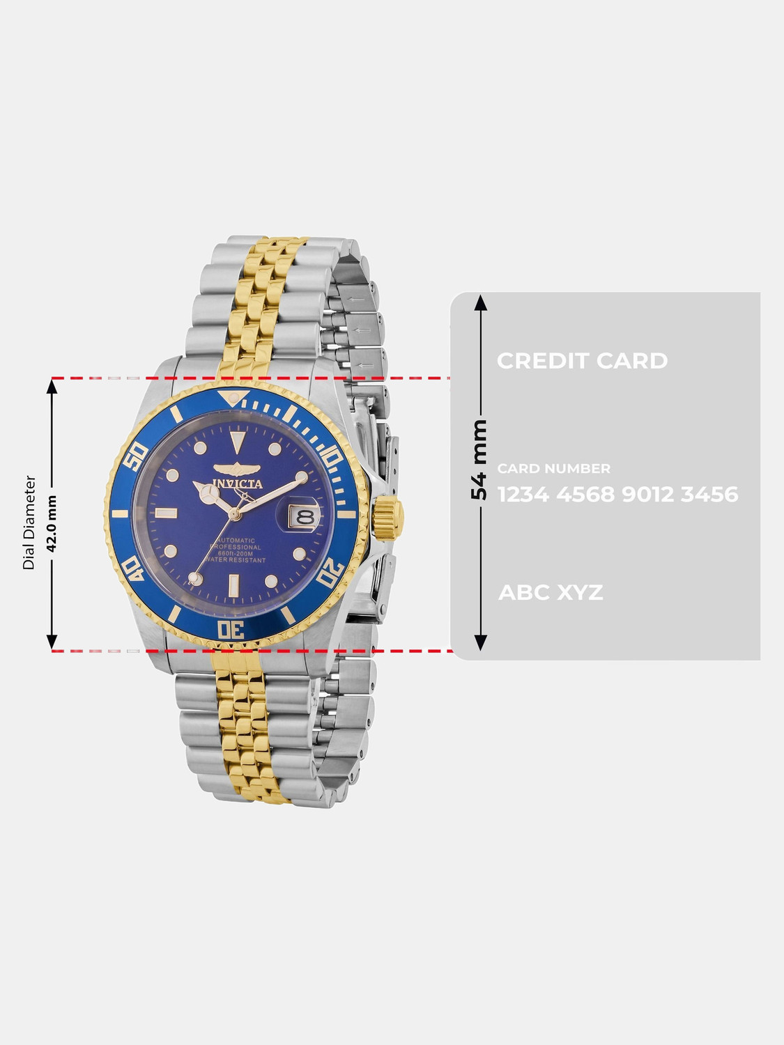 Image of INVICTA 29182 Pro Diver Automatic Blue Dial Analog Watch - For Men