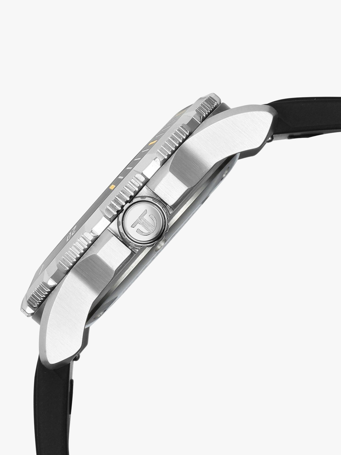 Image of Titan Titan Zero Hour Diver's 100m Titan Zero Hour Diver's 100m with Black Dial Black FKM Strap Analog Watch - For Men