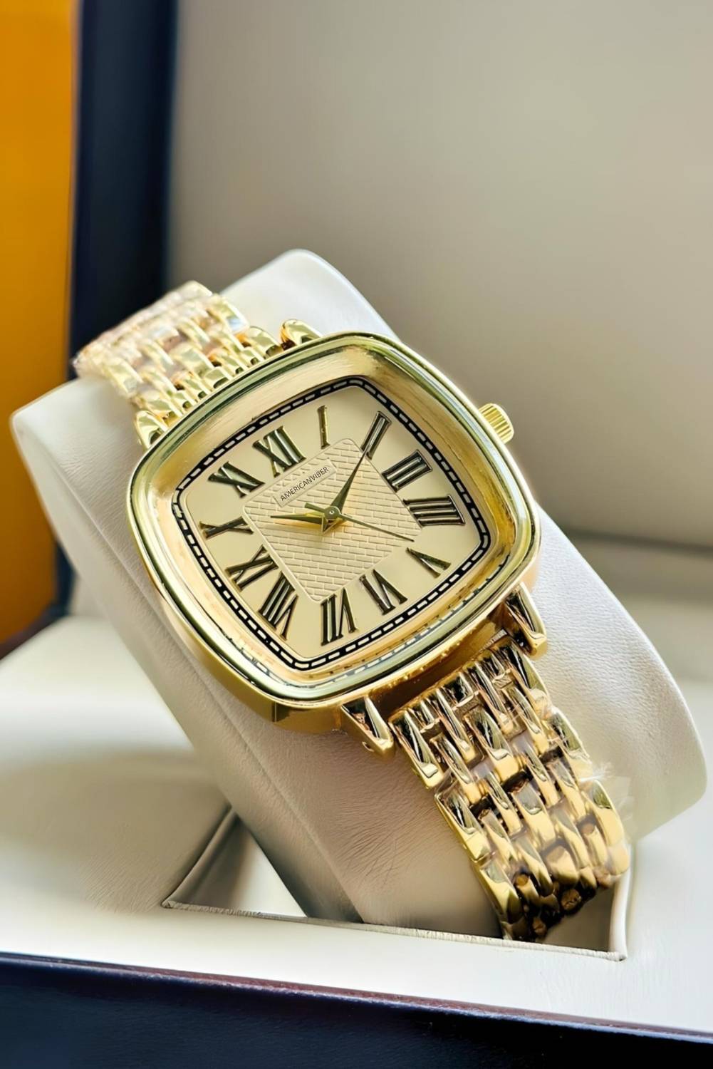 Americanviber DRW005 Square Dial Bracelet Lock Premium Women’s Watch – Elegant & Stylish Analog Watch - For Women