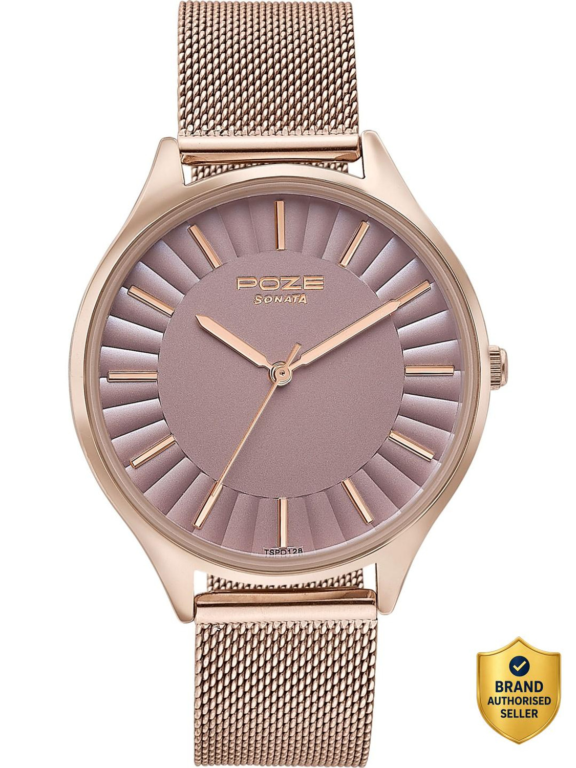 Image of SONATA Sonata Poze Contour Dial Quartz Pink Round Dial Women's Watch Analog Watch - For Women
