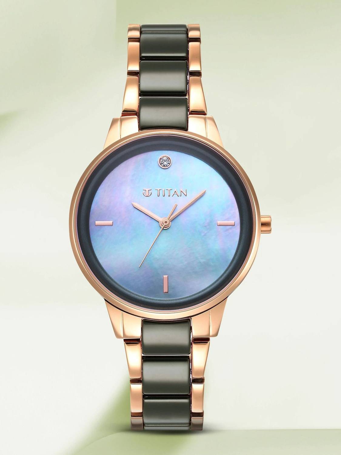 Titan Purple Ceramic Purple Ceramic Analog Watch - For Women - Buy