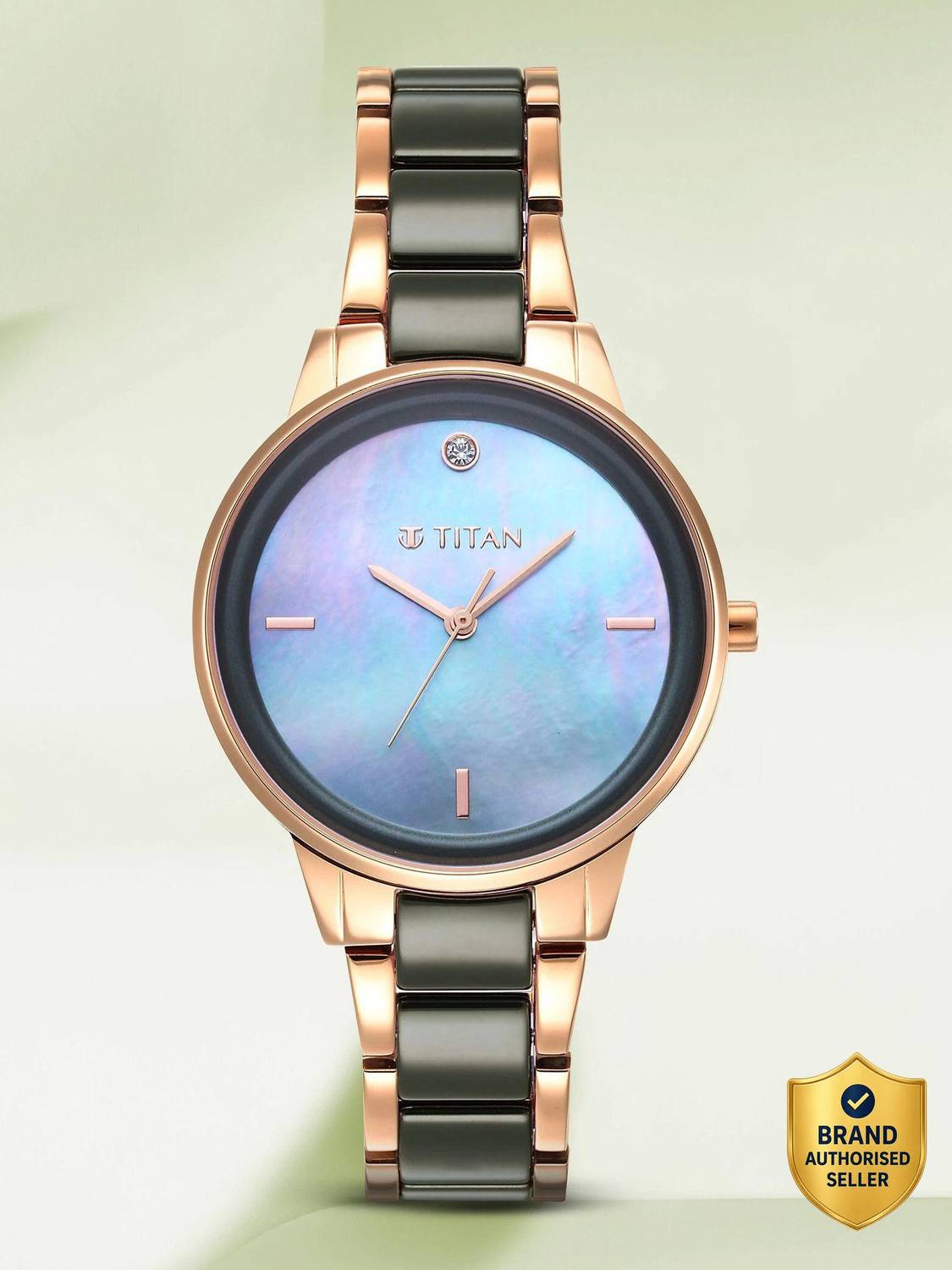 Titan Purple Ceramic Purple Ceramic Analog Watch - For Women - Buy