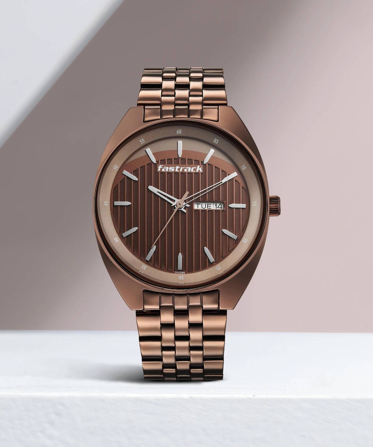 Fastrack Fastrack Snob X With Brown Dial Brown MetalStrap Analog