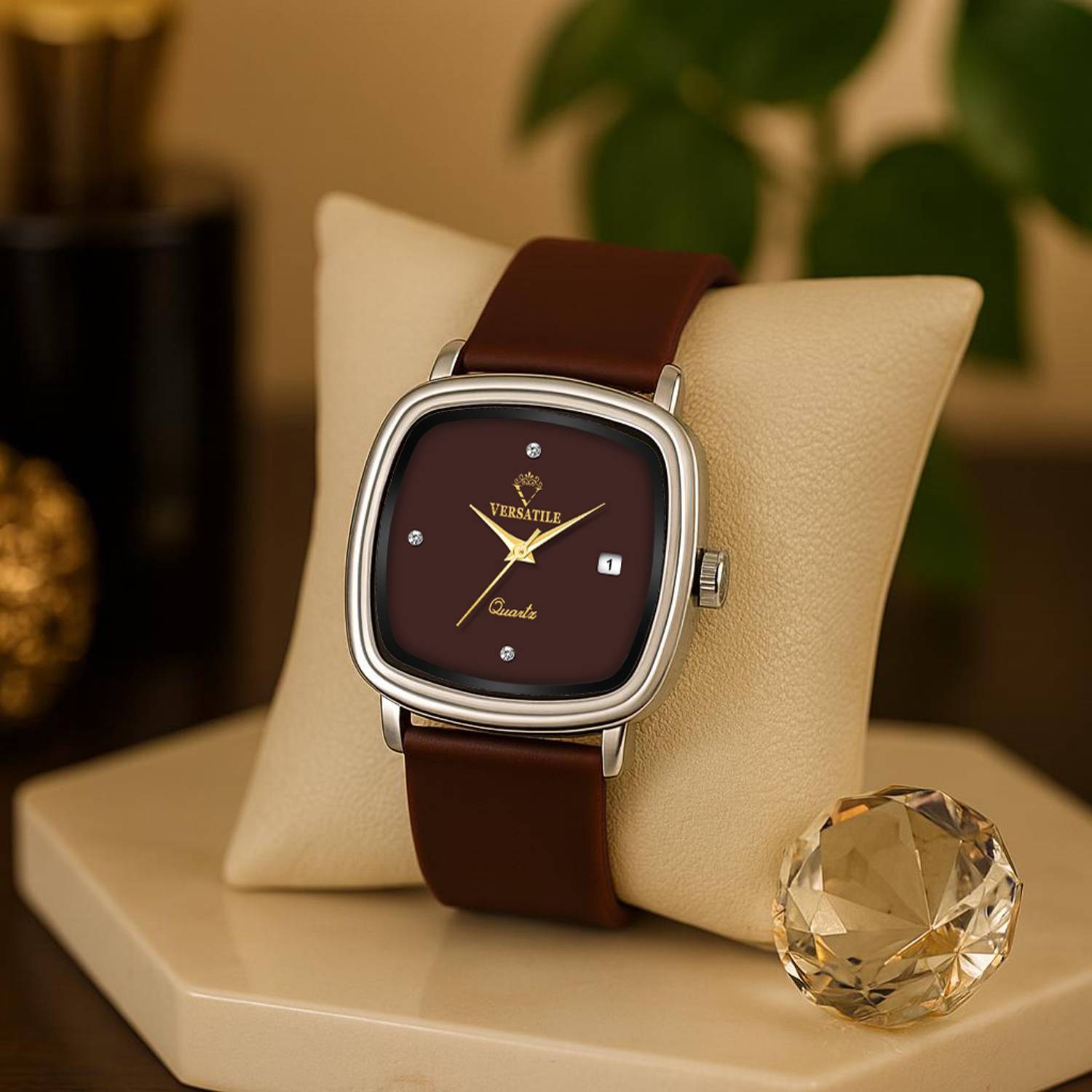 Versatile Analog Watch - Men Red - Image 1