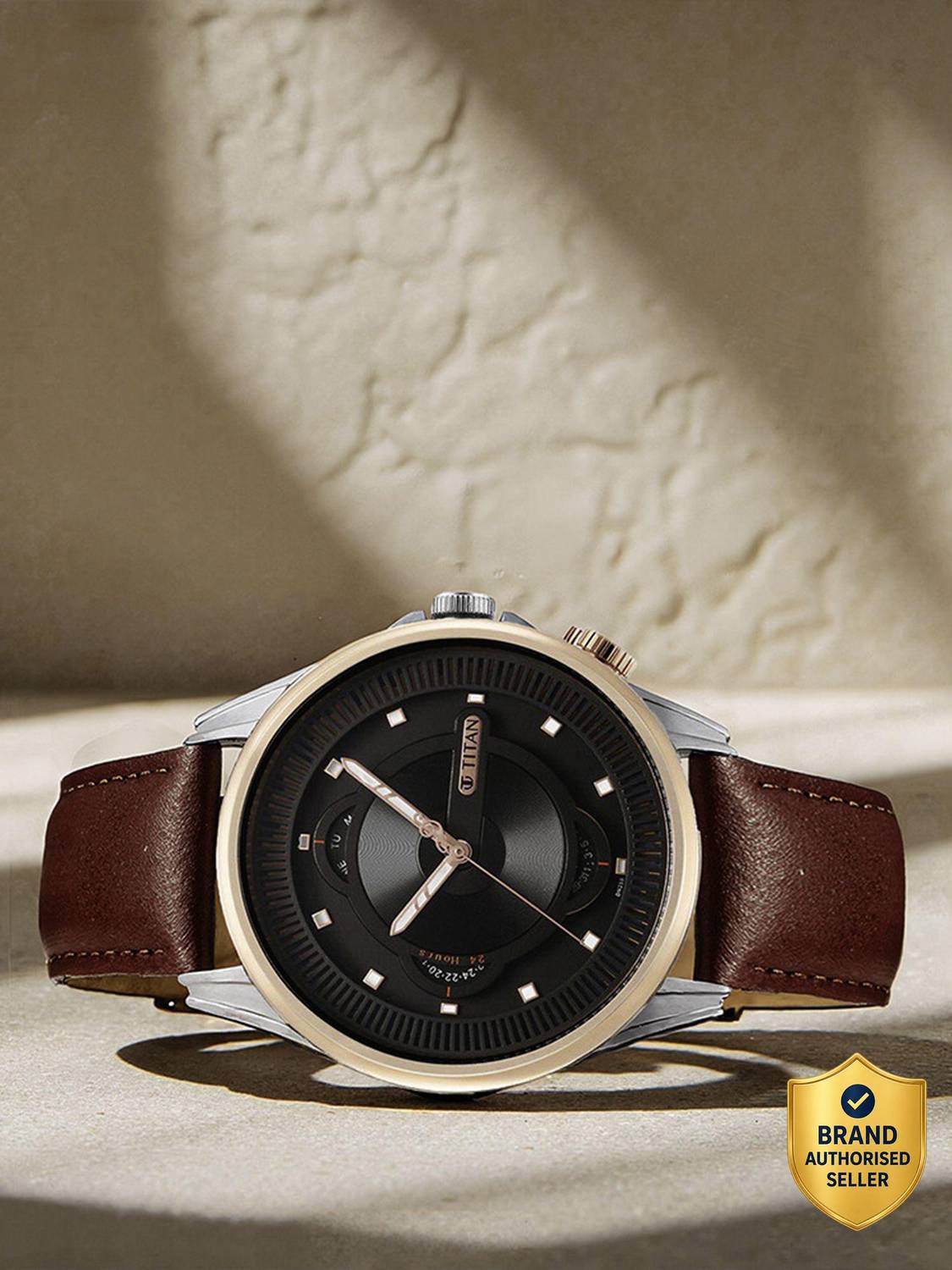 バトルの時間 battle tine Titan Techno Beats Titan Techno Beats Multifunction Grey Dial