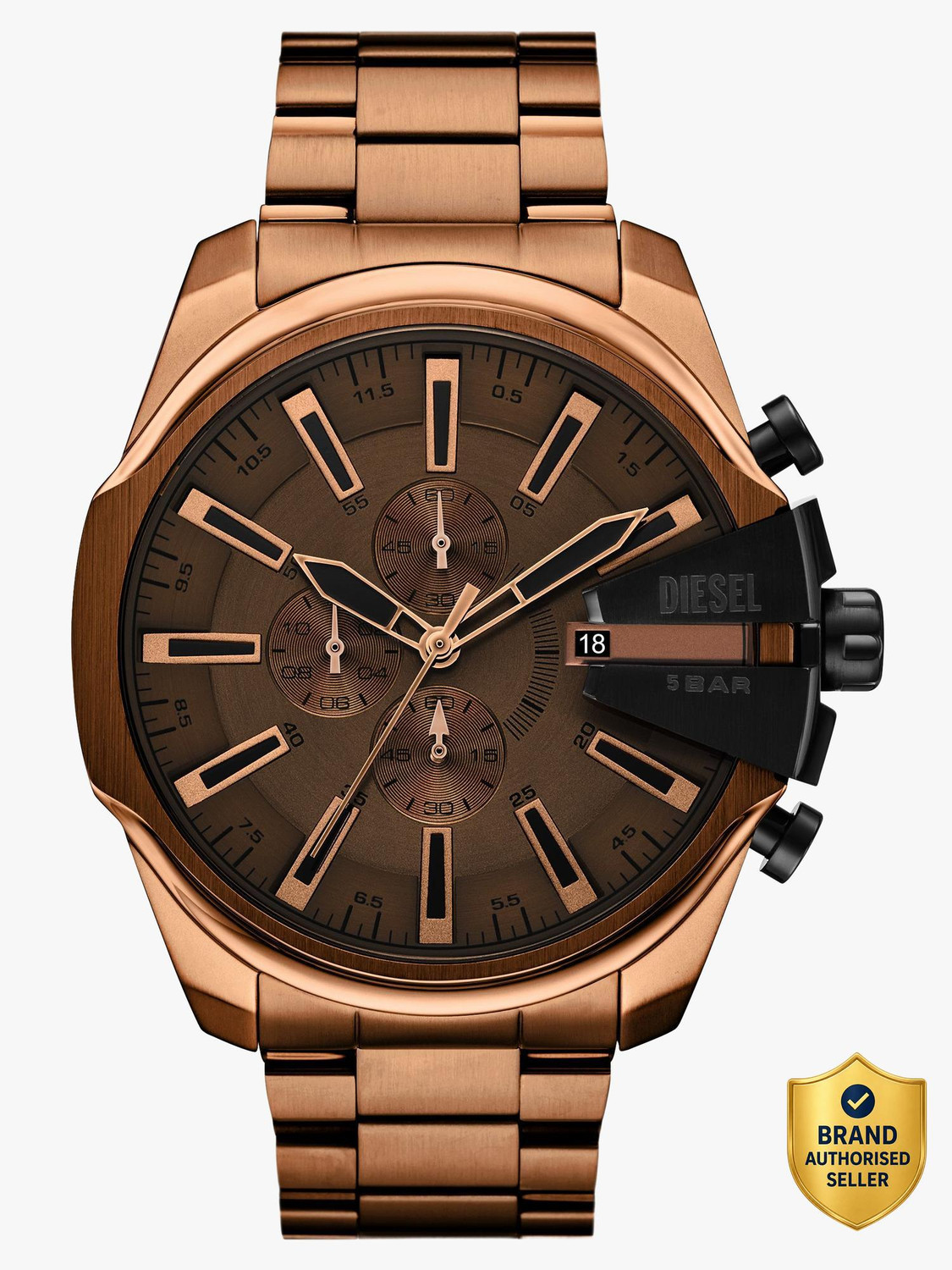 Image of DIESEL Mega Chief Slim Mega Chief Slim Analog Watch - For Men