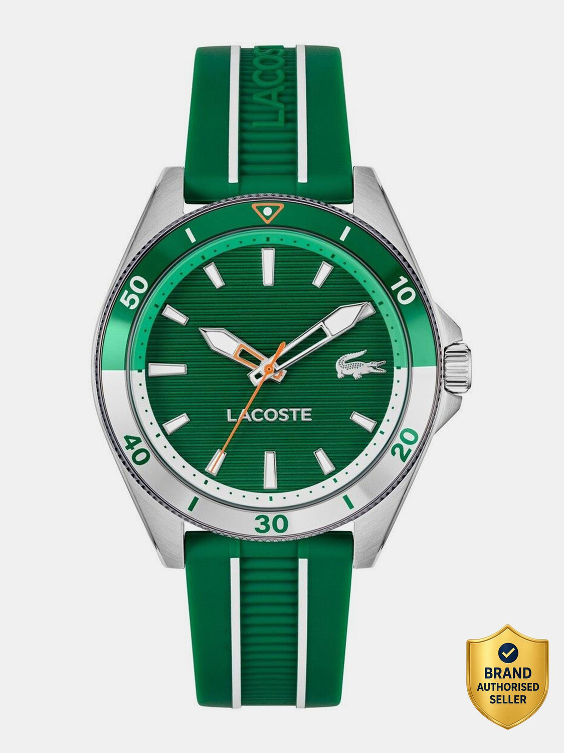 Image of LACOSTE MAINSAIL Lacoste Mainsail Qtz Basic Green Round Dial Men's Watch - 2011455 Analog Watch - For Men