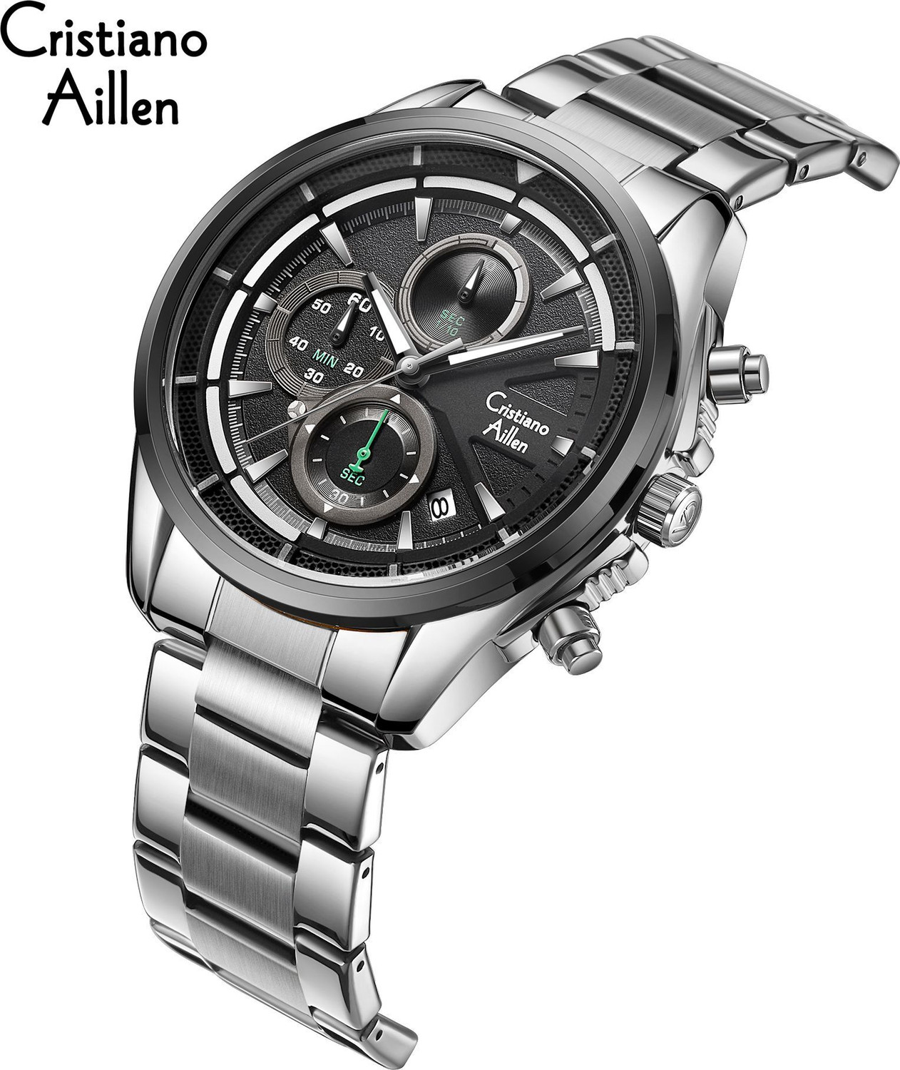 Image of Cristiano Aillen CA-8890 Luxury Classic Waterproof Analog Watch - Model CA-8890 Analog Watch - For Men