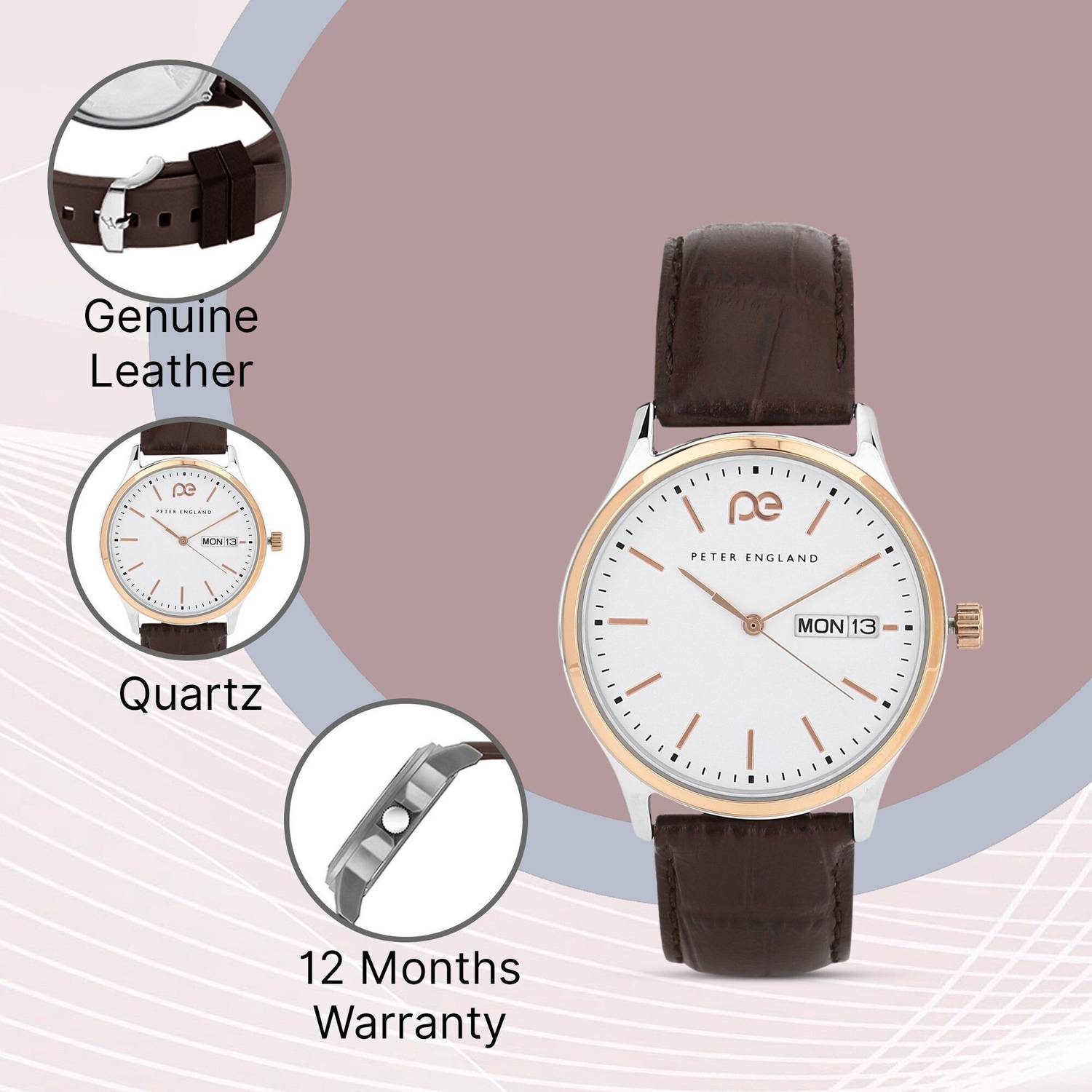 Peter England Analog Watch PE000024A for Men - Image 3