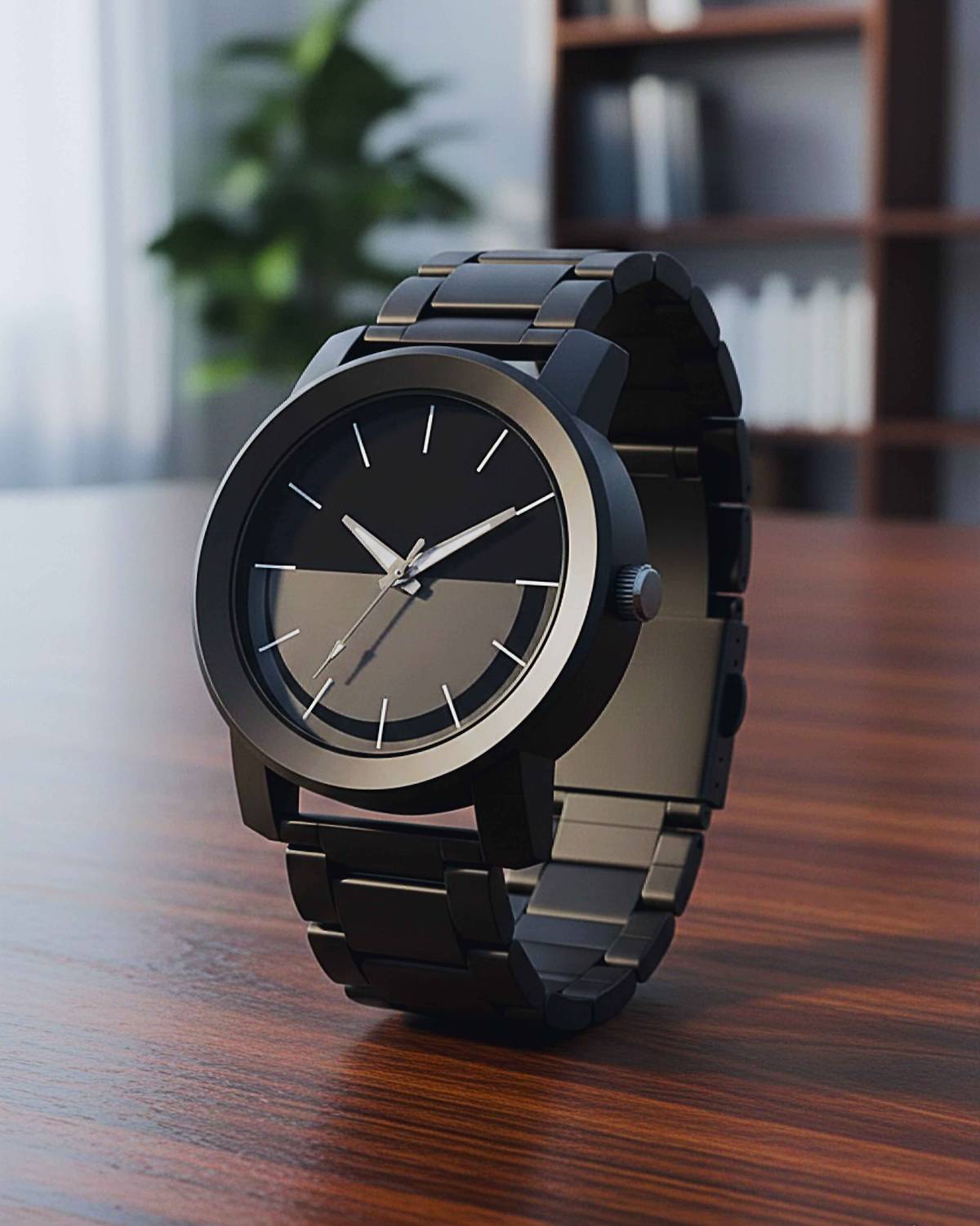 MAHAKAPI Analog Wrist Watch with Metal Strap - Image 1