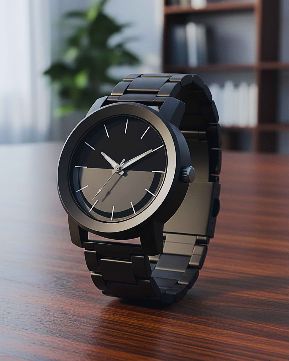 Image of MAHAKAPI Analog Wrist Watch with Metal Strap | Classic Minimal Dial Analog Wrist Watch with Metal Strap | Classic Minimal Dial Analog Watch - For Men