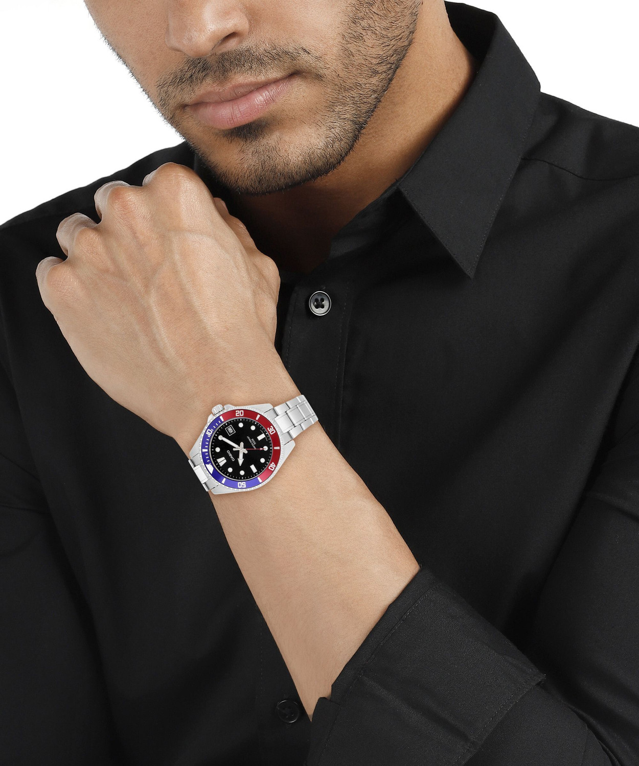 Image of CASIO MDV-10D-1A3VDF Enticer Men Analog Watch - For Men