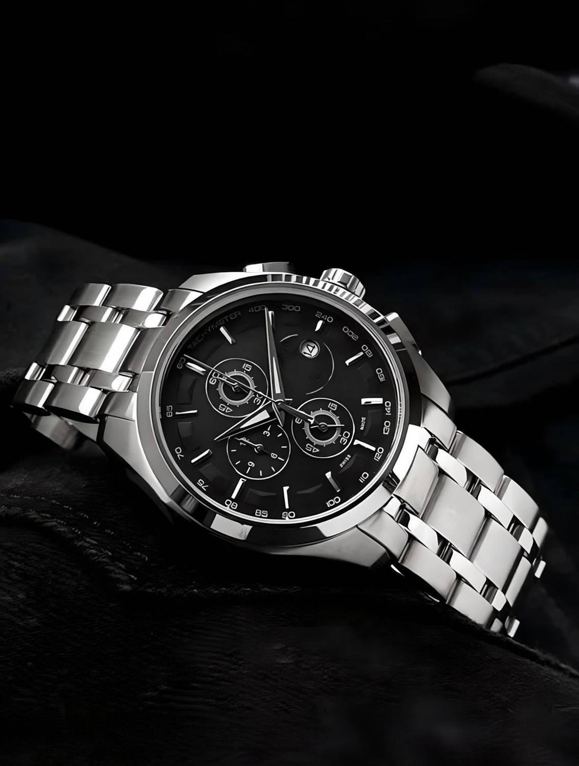 Lucifer Men's Black Chronograph Watch - Image 1