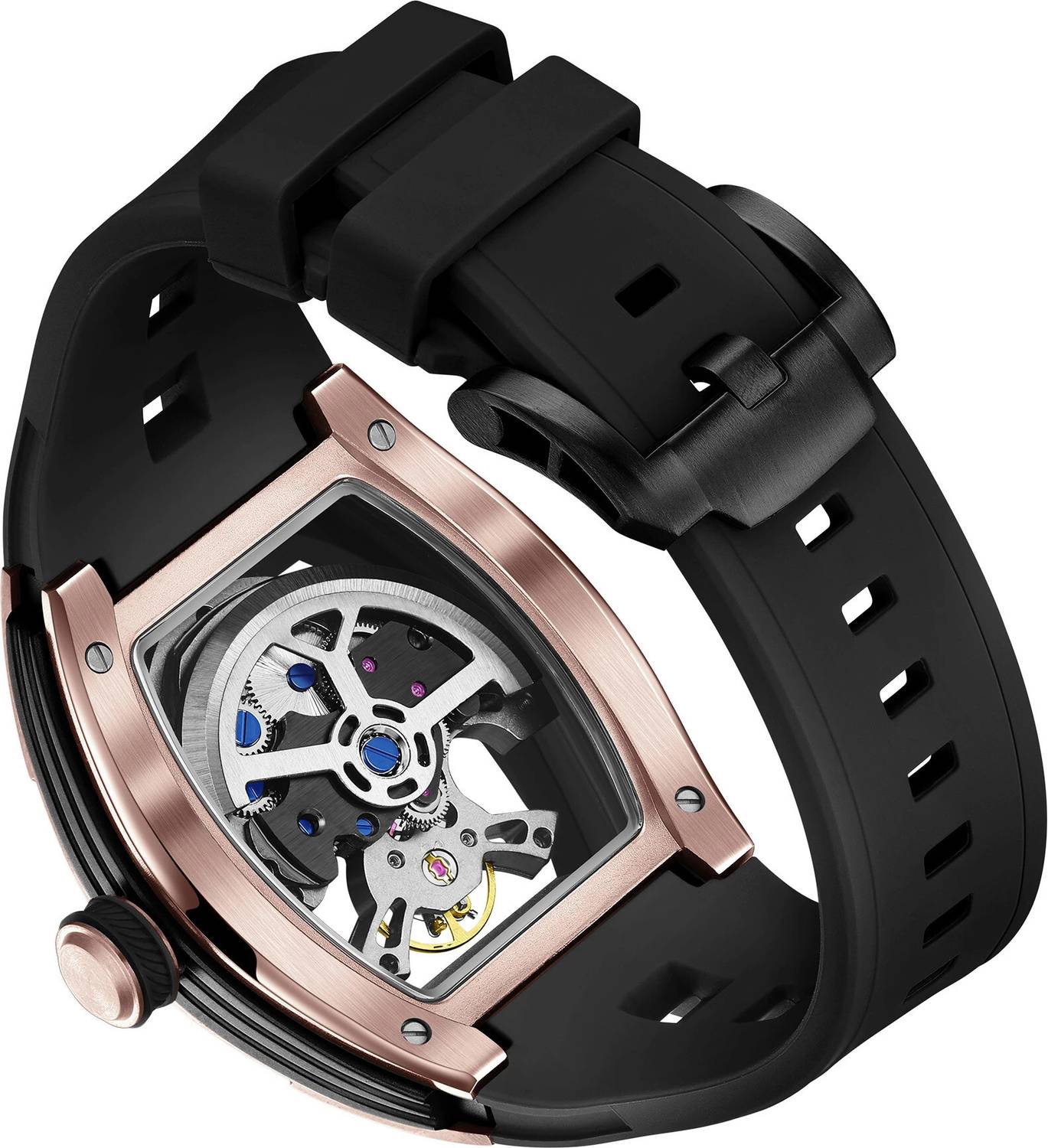 Alix AL2921 Rose Gold Mechanical Watch - Men - Image 4