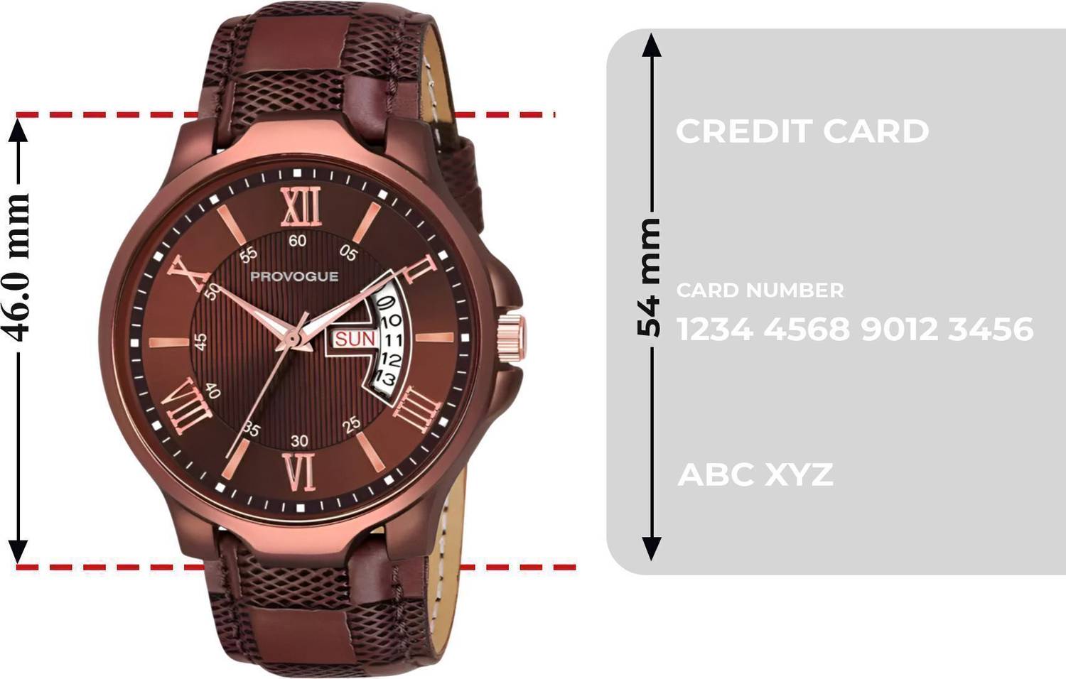 PROVOGUE Men's Analog Watch with Day and Date - Image 4