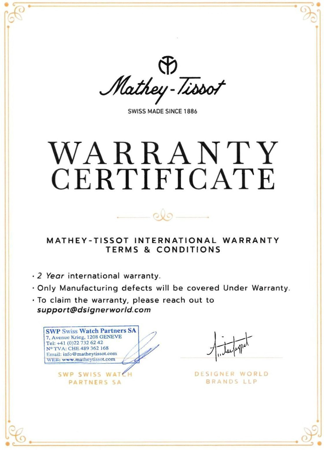 Image of Mathey-Tissot H7918ALV Swiss Made Monsoon Day-Date Quartz Green Dial Analog Watch - For Men