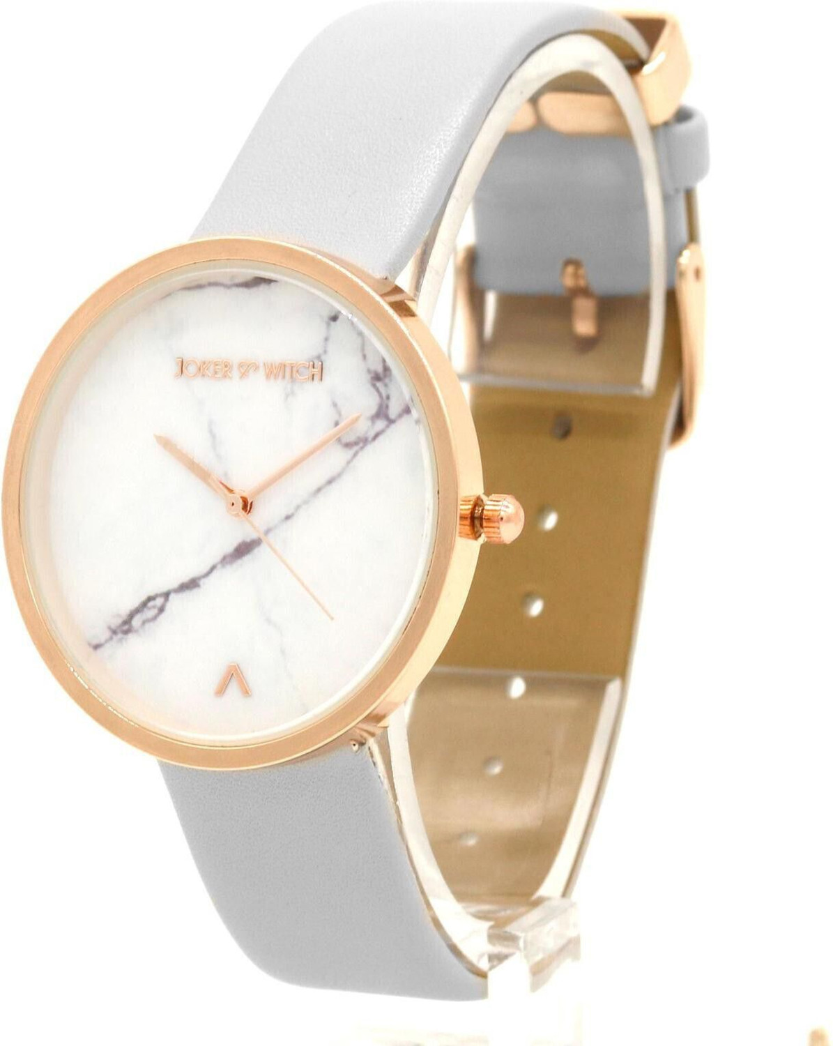 Image of Joker & Witch Jokr & Wich Hailey 36mm White Dial 18mm Grey Faux Leather Watch for Women Analog Watch - For Women