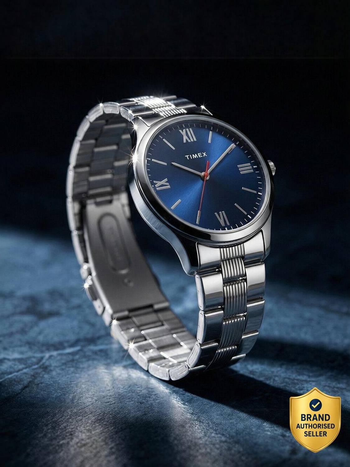 TIMEX TW0TG7304 Blue Dial Stainless Steel Watch - Men