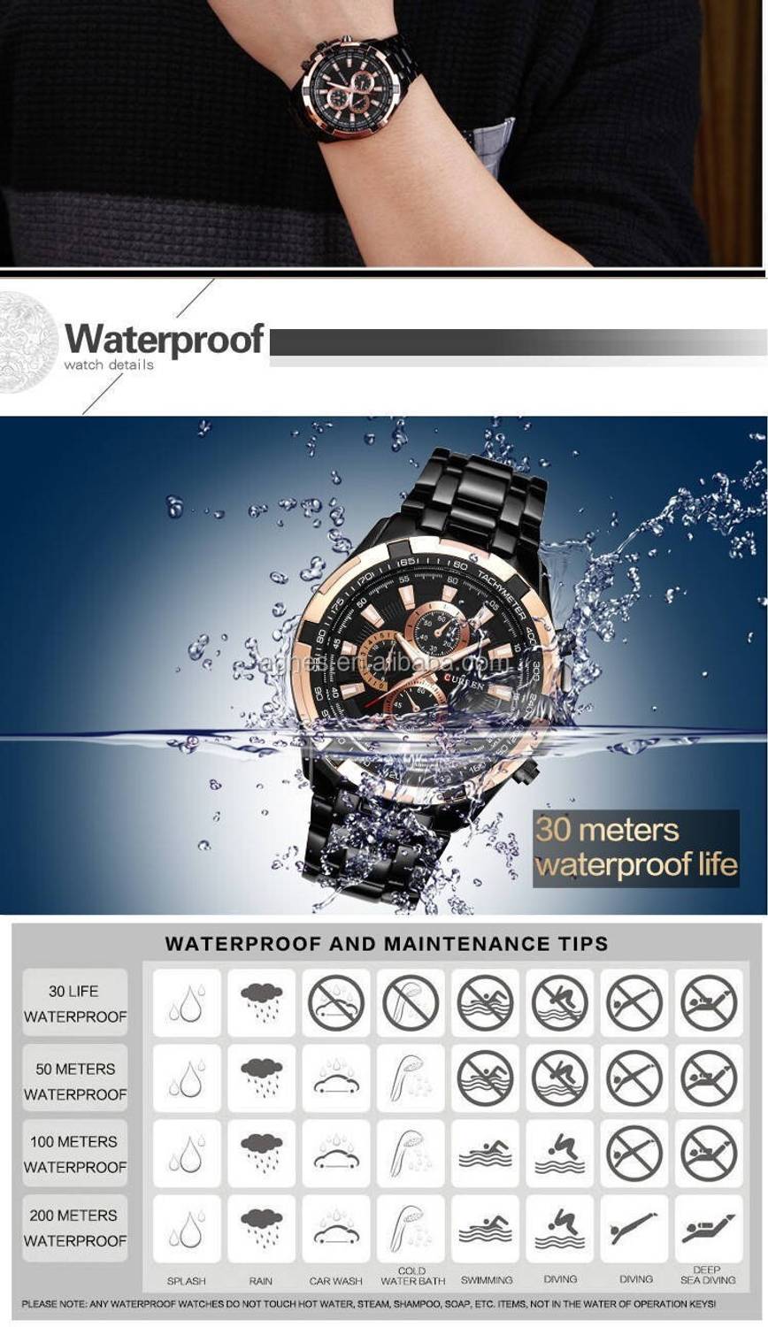 Curren Analog Watch - Men Black - Image 5