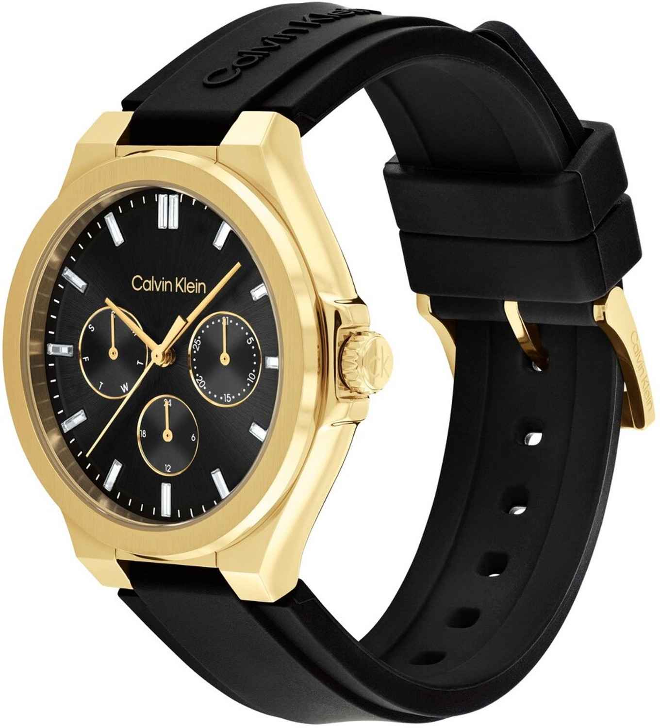 Image of Calvin Klein Vibrancy Qtz Multifunction Black Round Dial Women's Watch / Analog Watch - For Women 25100107