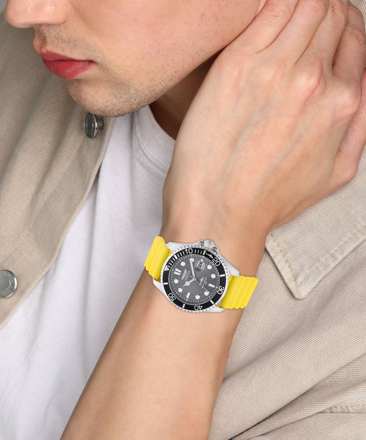 INVICTA 47163 Pro Diver Charcoal Dial Analog Watch - For Men - Buy 