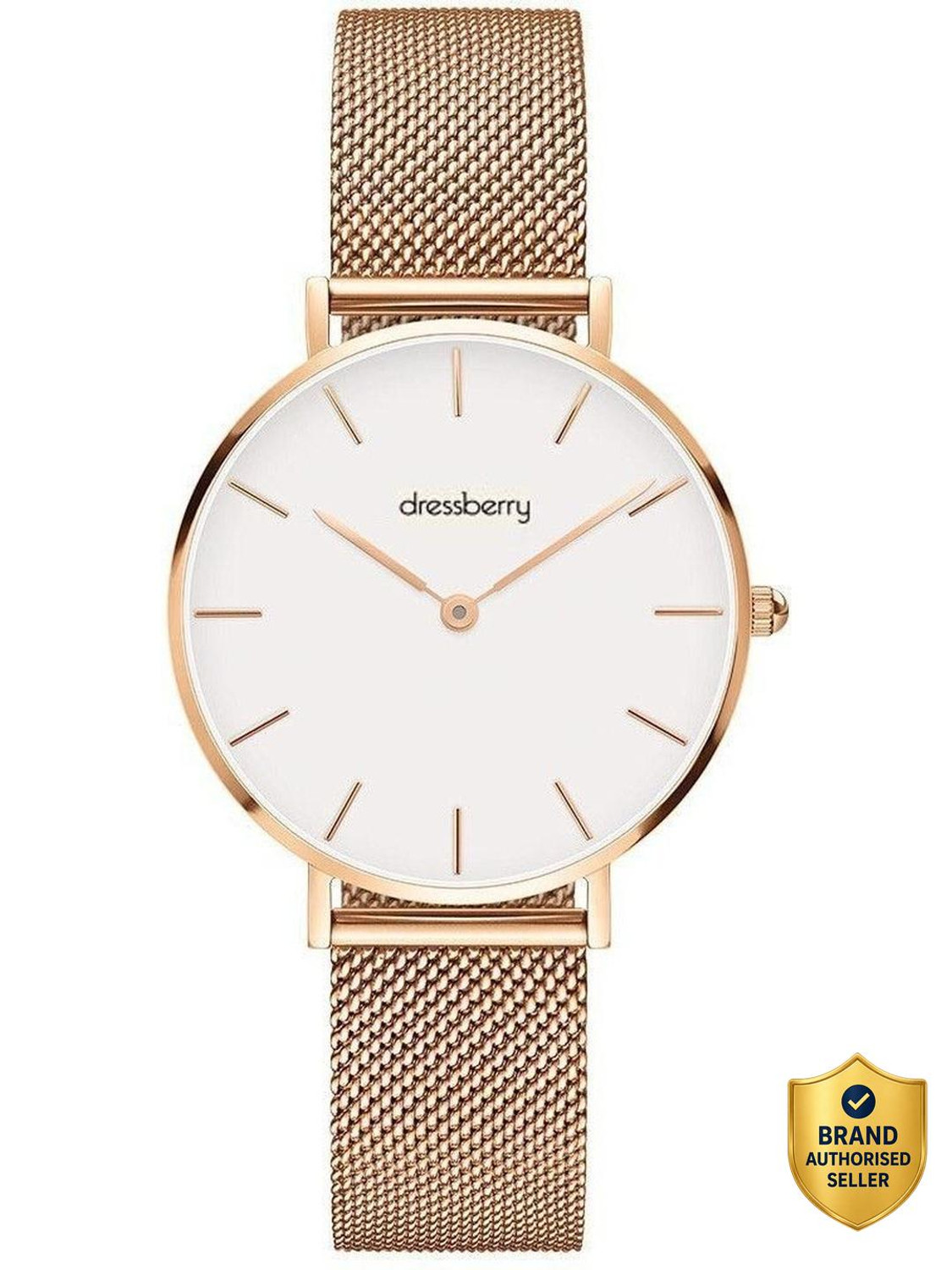 Image of Dressberry 336KKM01 Dressberryb Premium Aritocrat White Round Dial Women's & Girl's Analog Watch - For Women