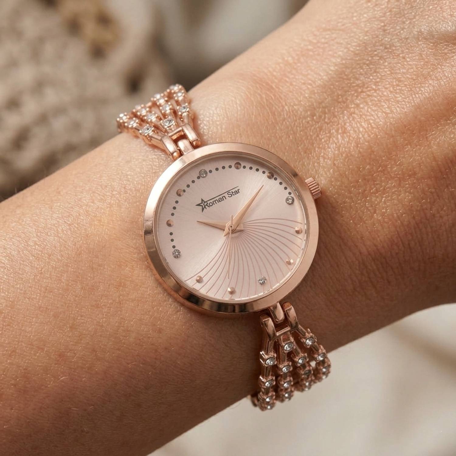 Roman Star Women Analog Watch | Trendy Fashion Watch for Girls & Ladies Women Analog Watch | Fashionable Round Dial Quartz Analog Watch  - For Women
