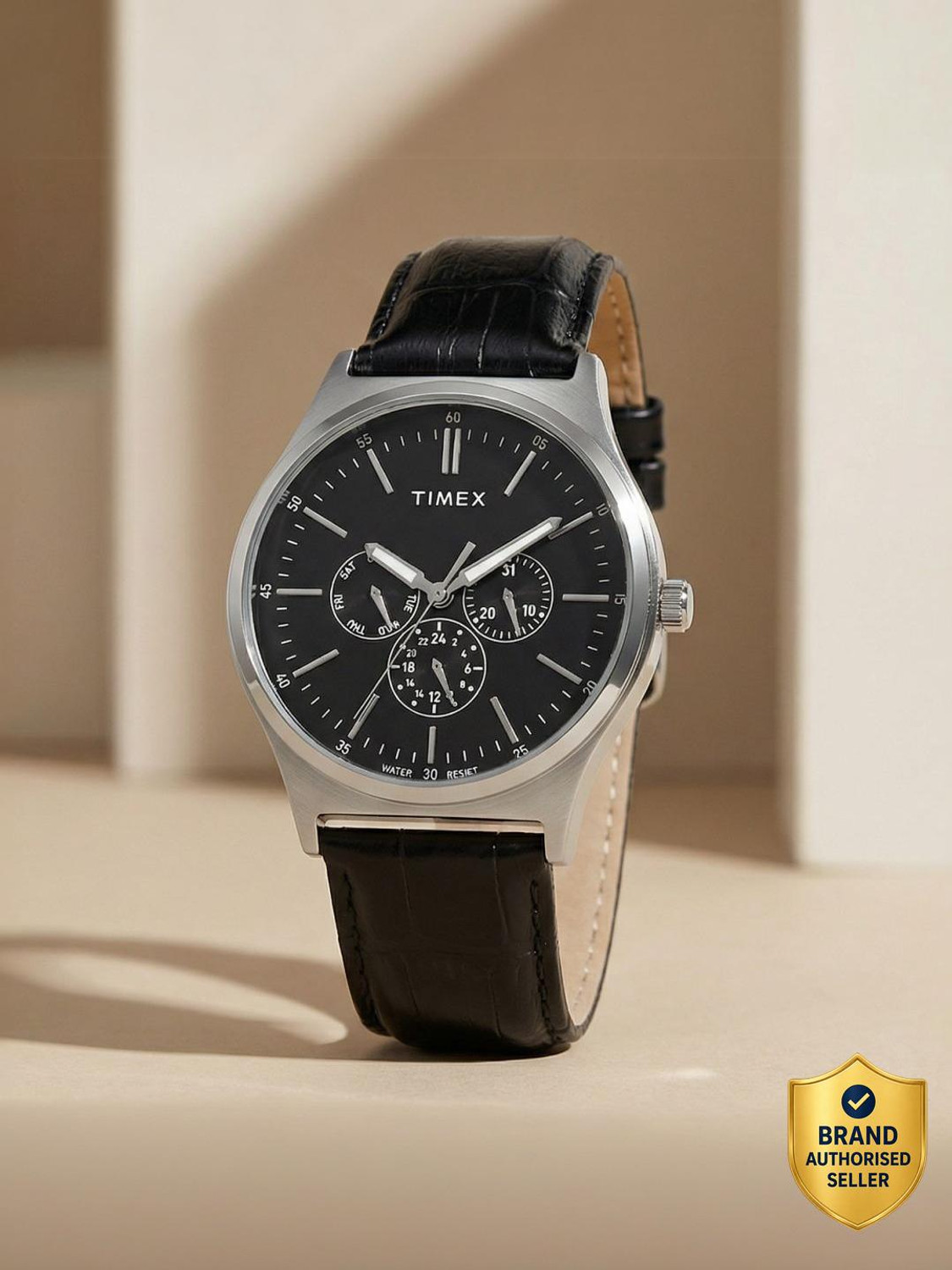 Image of TIMEX Multifunction Black Dial Analog Watch - For Men