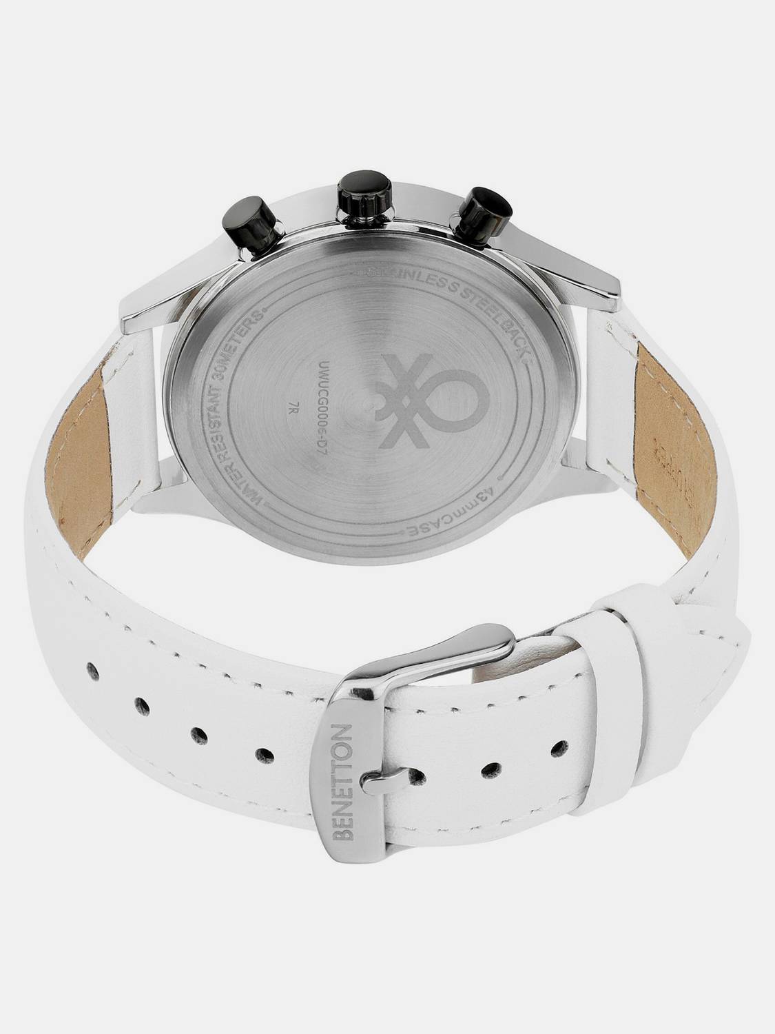 United Colors of Benetton Men's White and Blue Dial Watch - Image 4
