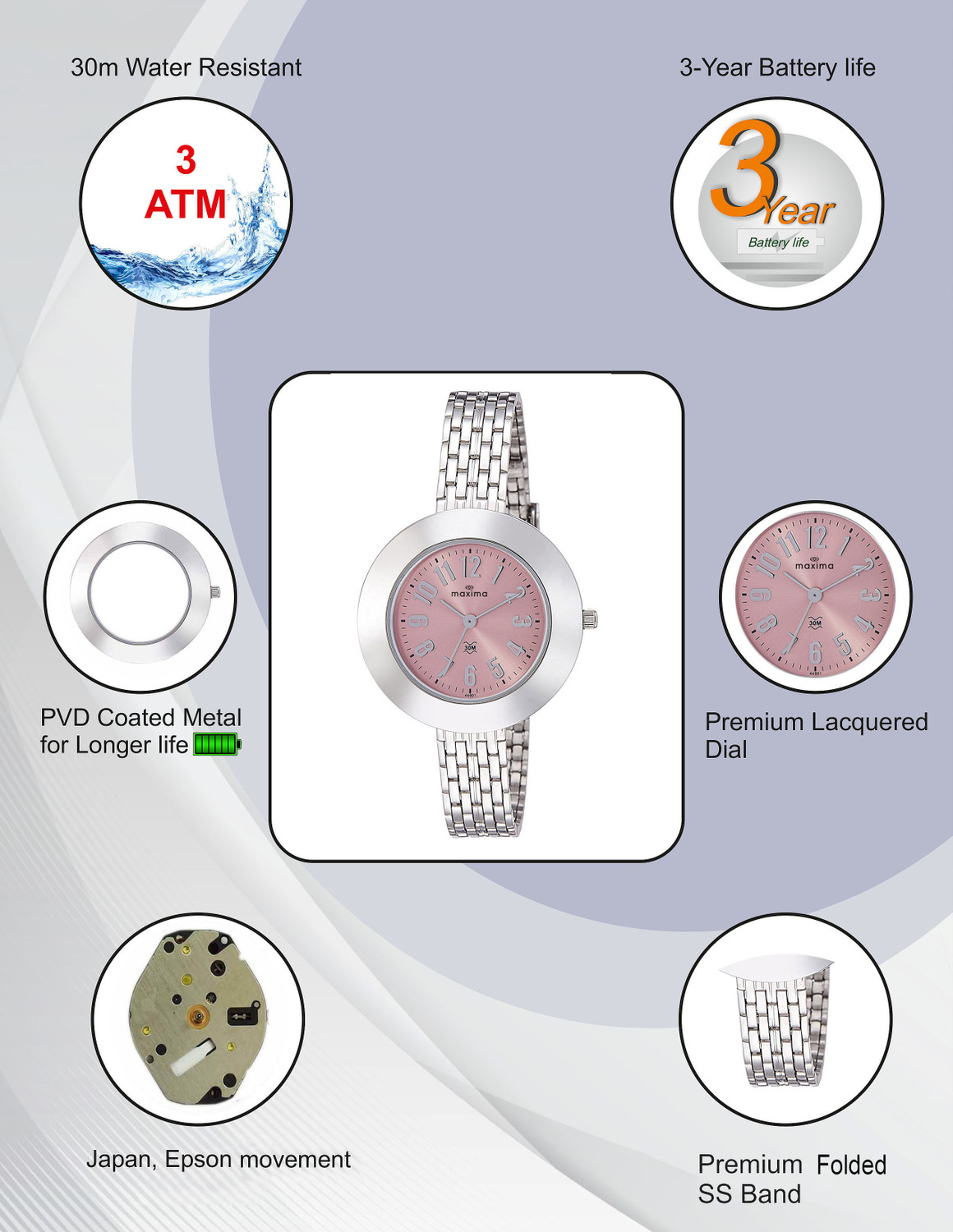 Image of MAXIMA Analog Watch - For Women