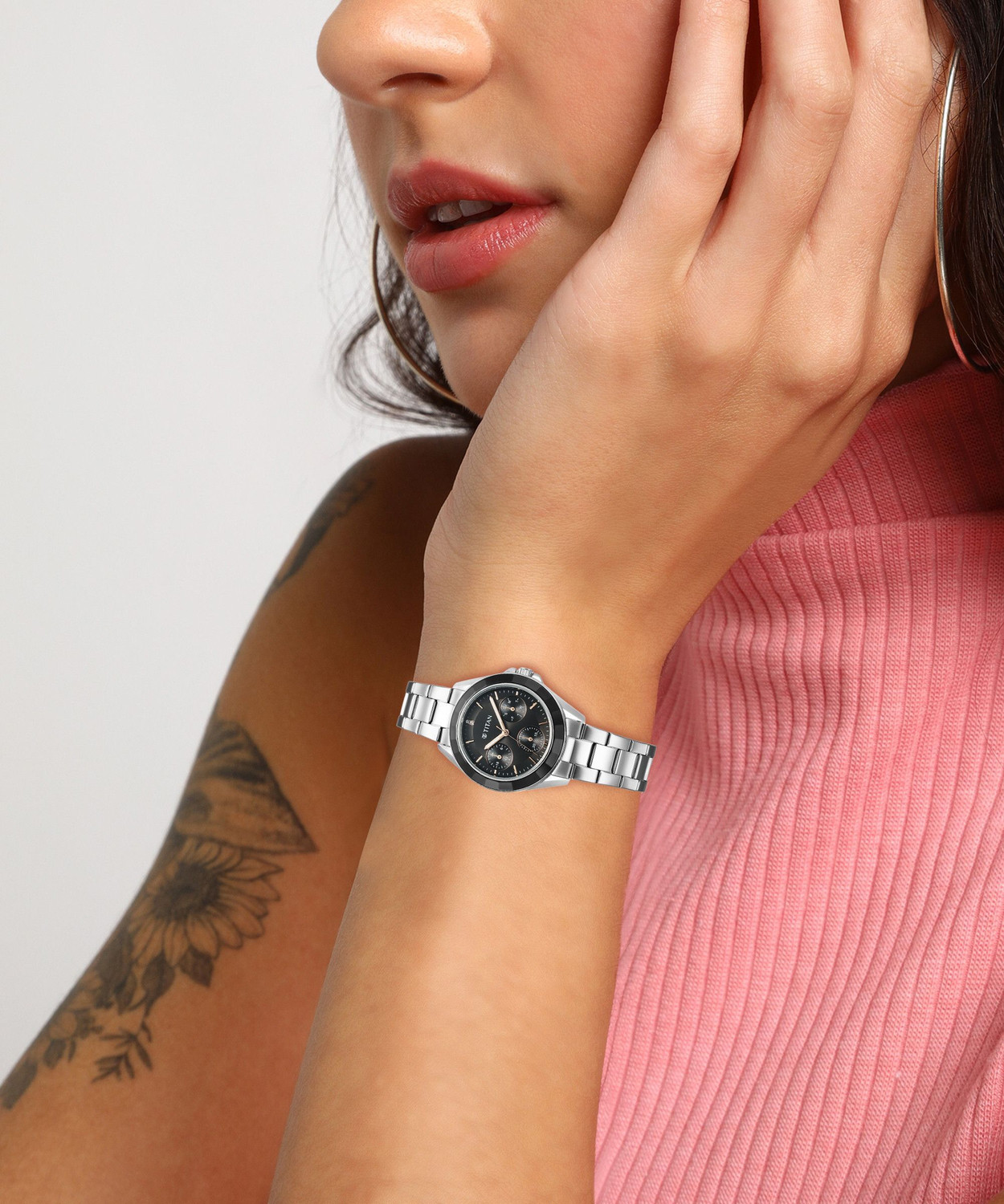 Image of Titan Purple Purple Titan Glamour Analog Watch - For Women
