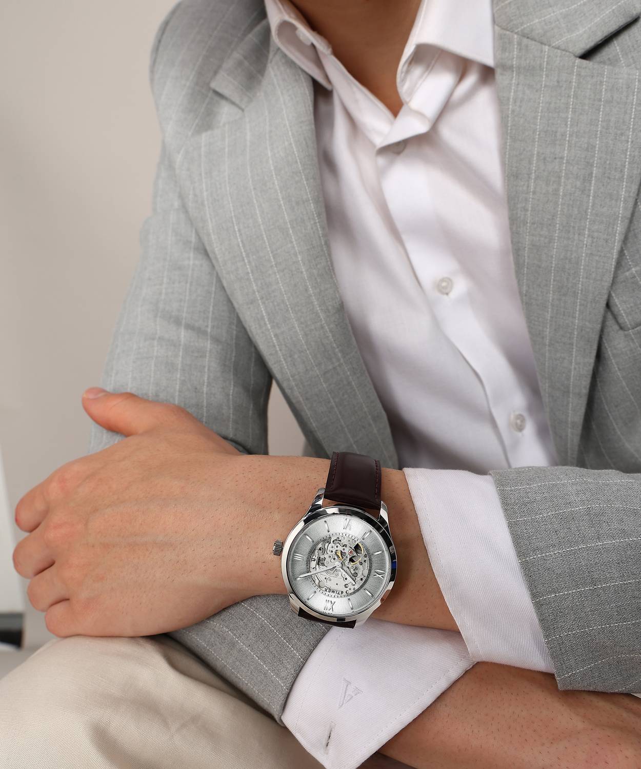 TIMEX Automatic Silver Dial Analog Watch - Men - Image 3