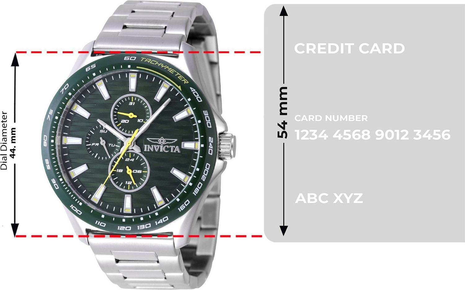 Image of INVICTA 47549 Invicta Racing Green Dial Analog Watch - For Men