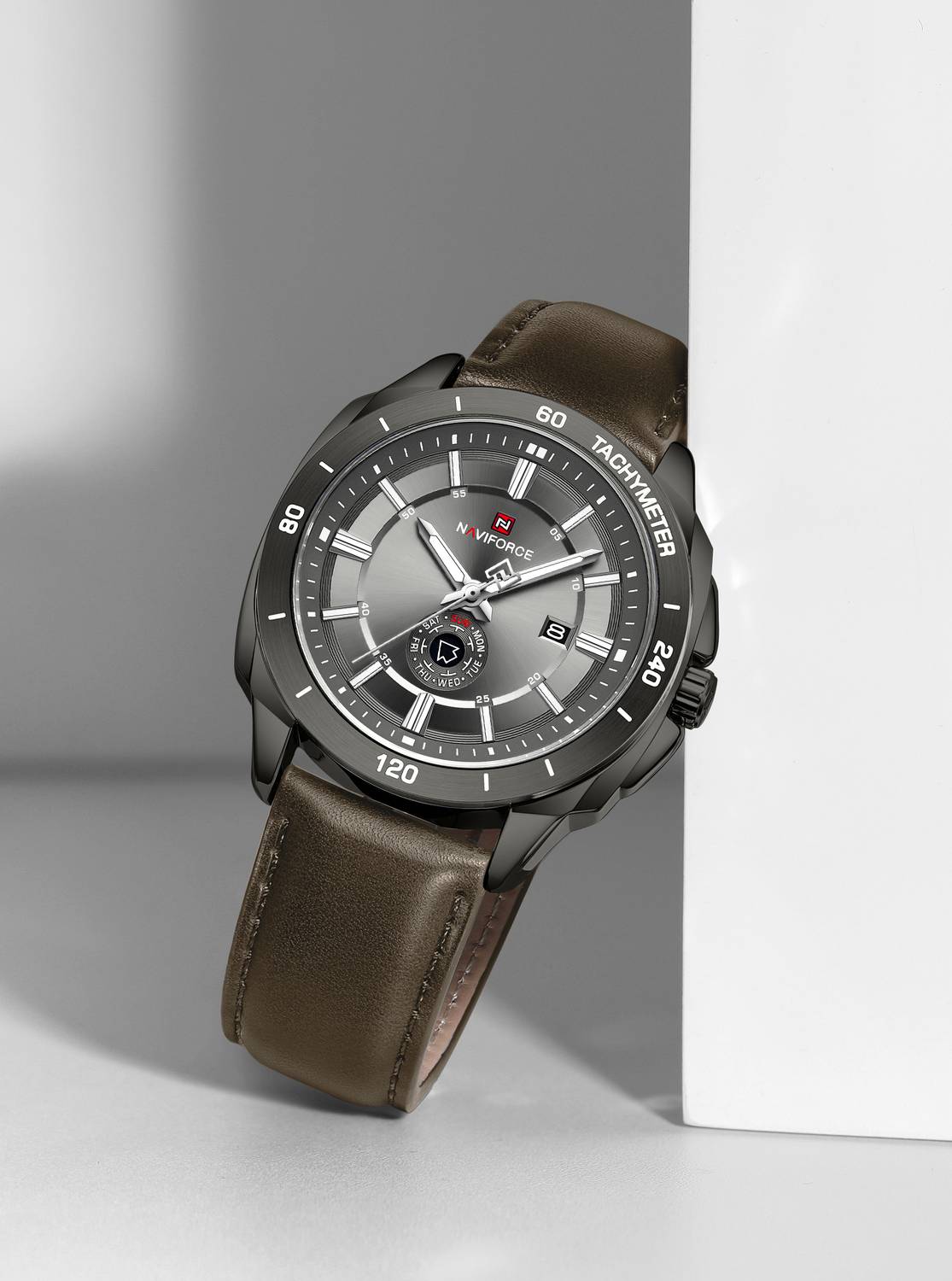 NAVIFORCE NF9269 Urban Grey Dial Analog Watch - Men - Image 1