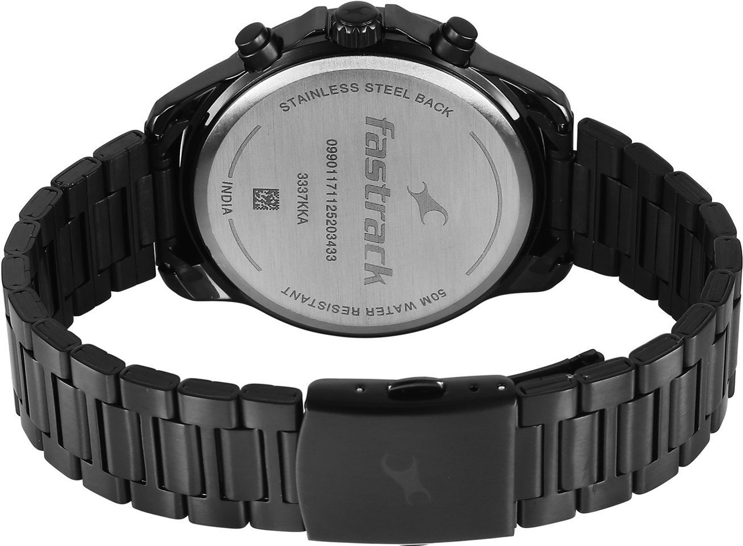 Image of Fastrack Wild Wild Chameleons Back Inspired Bezel With Black and Green Black Strap Analog Watch - For Men