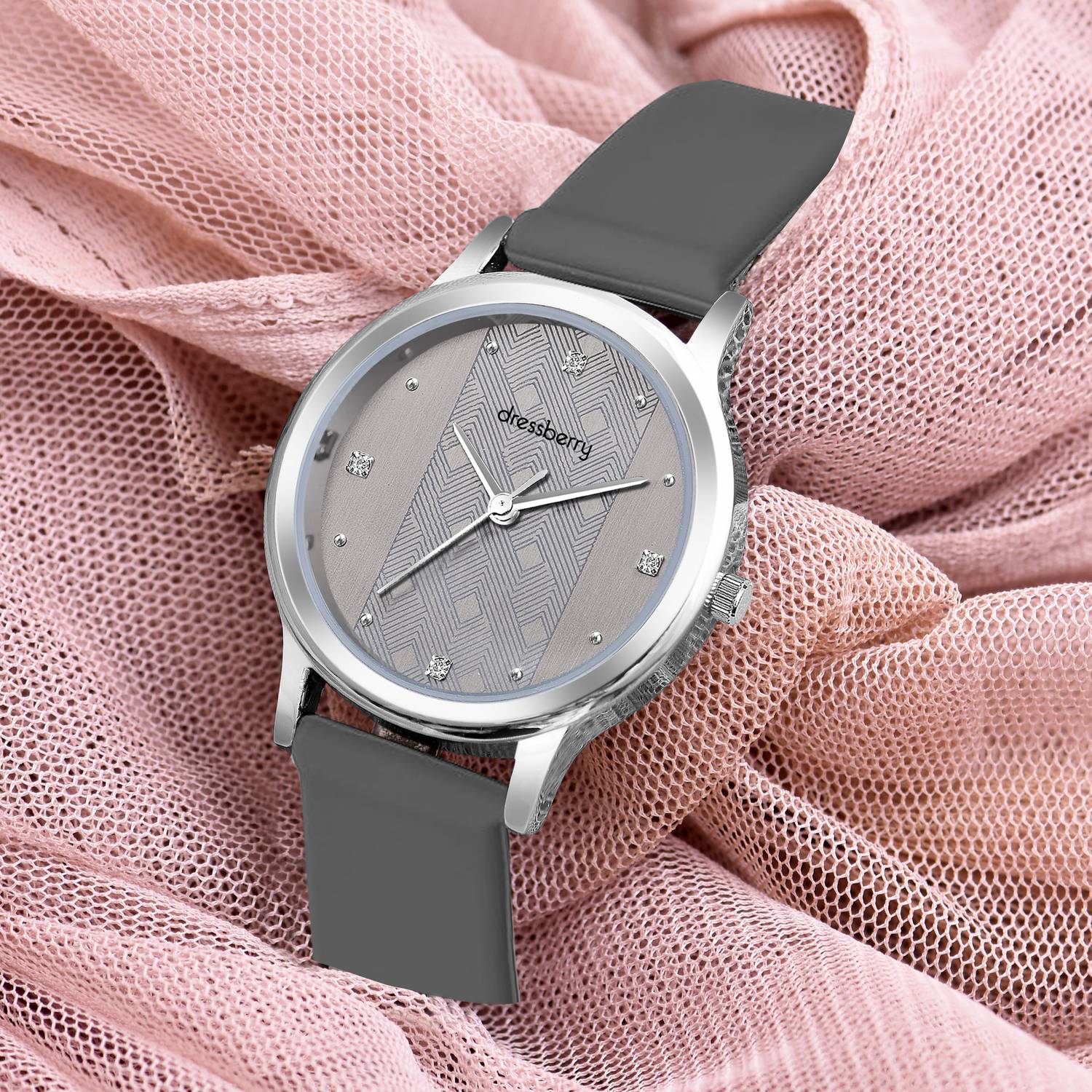 Dressberry Grey Dial Watch for Women - Image 2