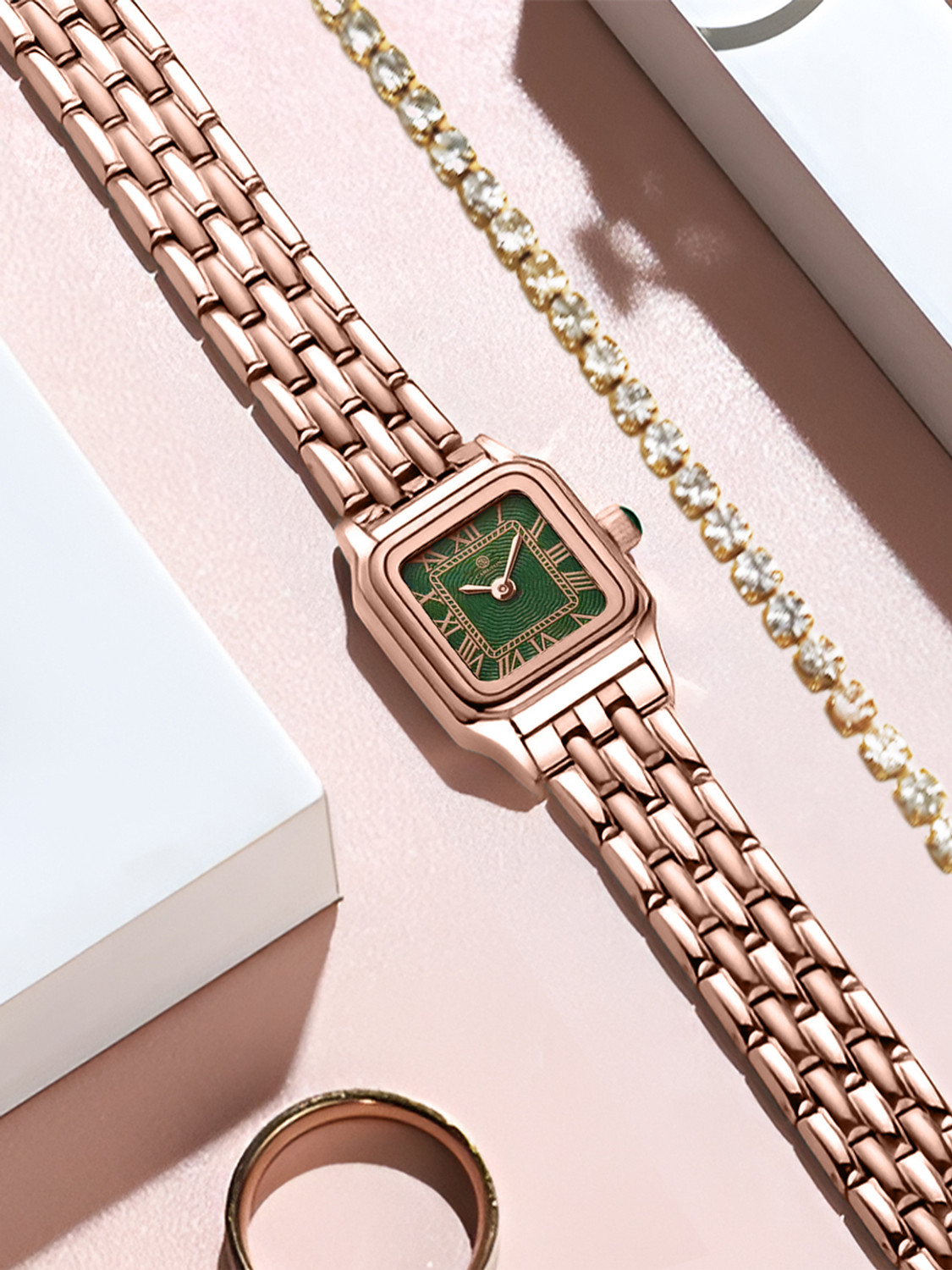 Image of CARLTON LONDON CLWWS-01 Chloe Mini Dial Analog Watch - For Women