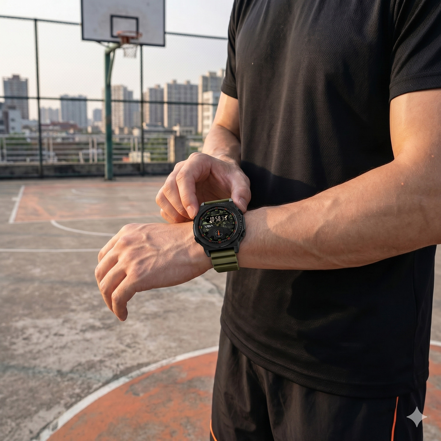 Image of V2A Stryke TERRAX 2855 Analog-Digital Watch for Men Sports & Outdoor Style Watch | 50M Waterproof Analog-Digital Watch - For Men