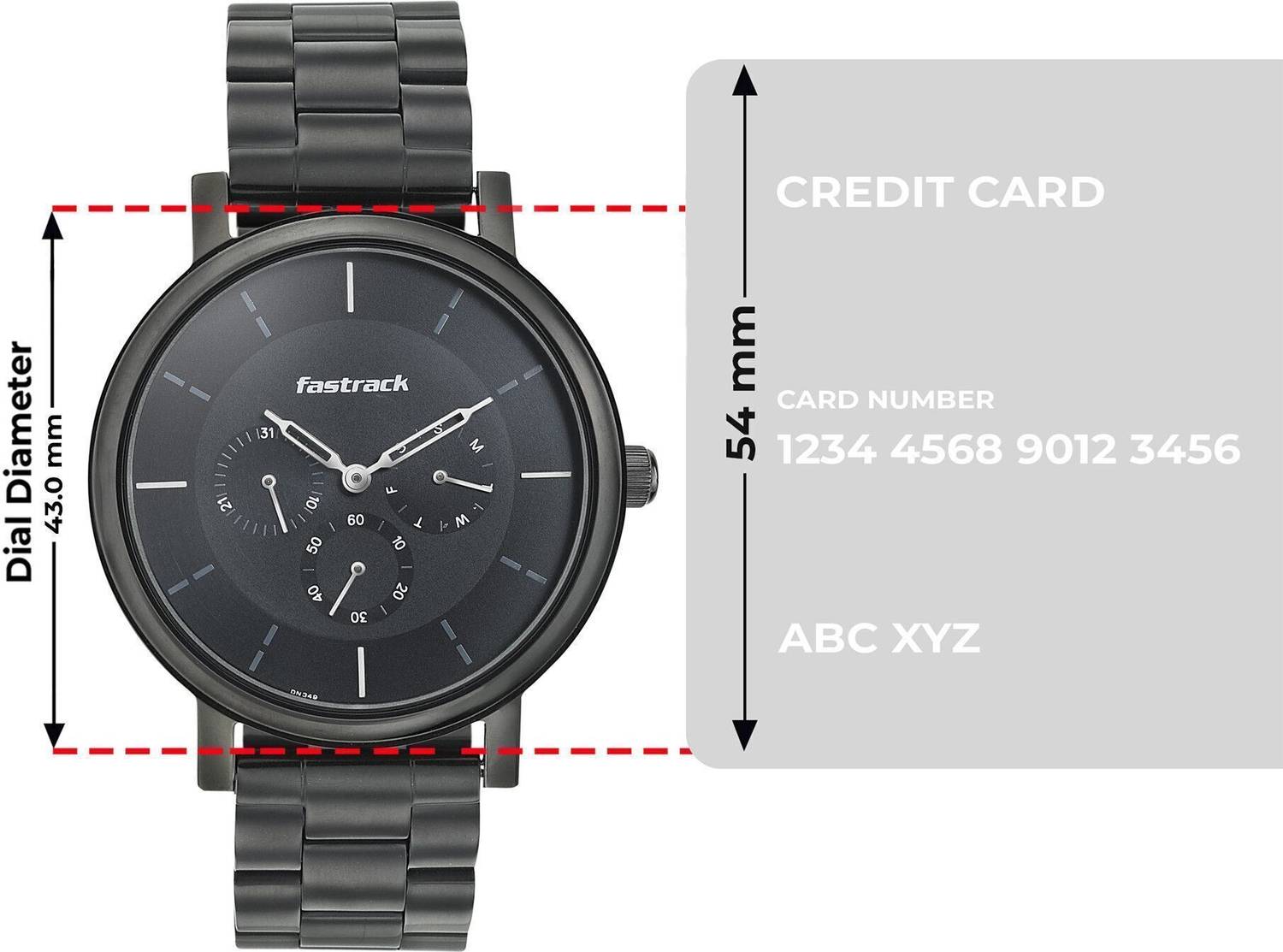 Fastrack 3276NM02 Alpha Multifunction Black Dial - Image 4