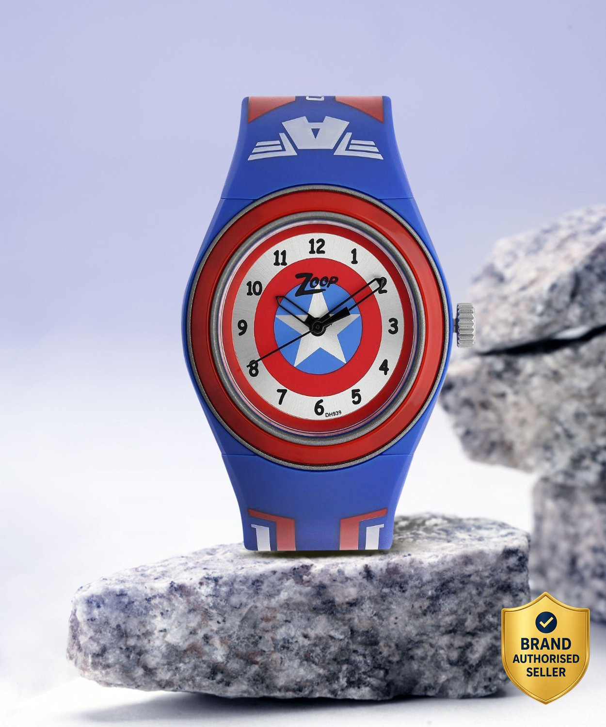 Image of Zoop byTitan Zoop Marvel Avengers Multicolour Dial Blue PlasticStrap Analog Watch - For Boys