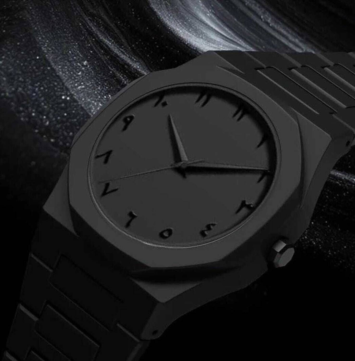 genzzz Black Aura watch With arabic dial analog watch Analog Watch