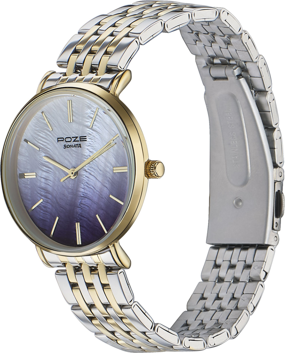 Image of SONATA Poze - Metal Analog Watch - For Women