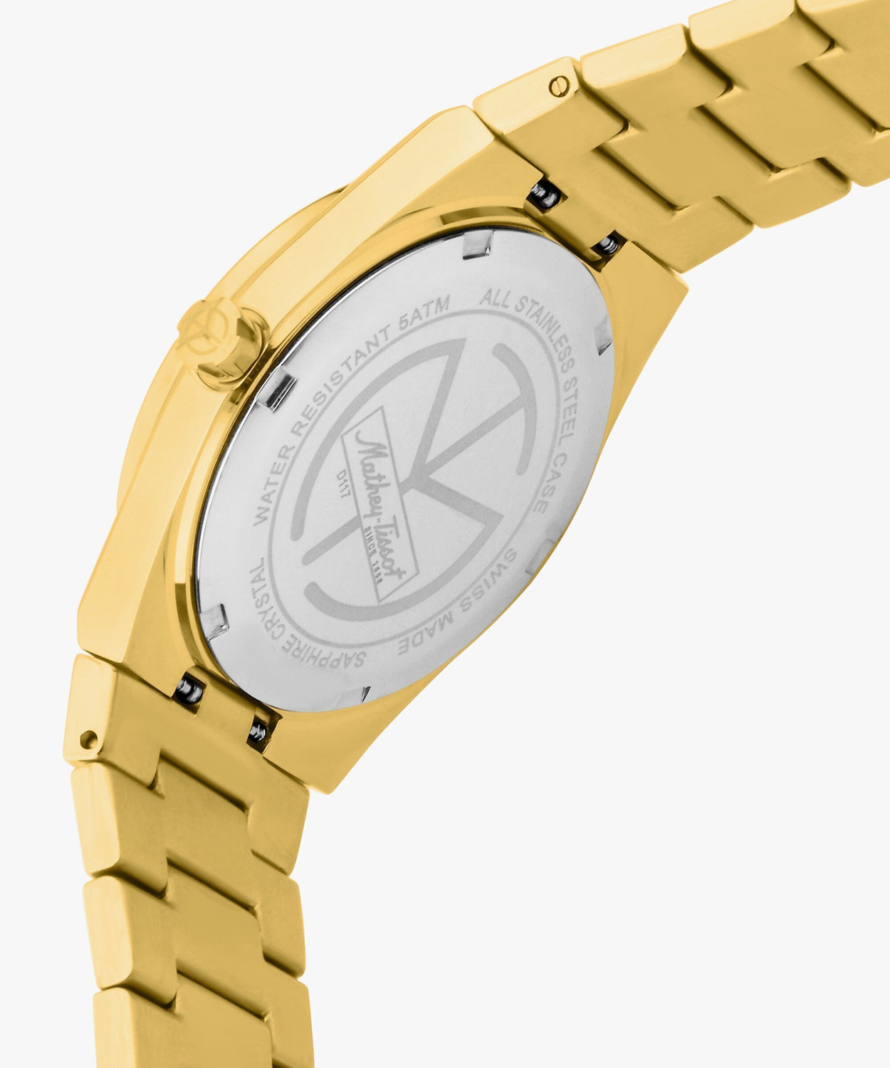 Image of Mathey-Tissot D117PDI Swiss Made Quartz Gold Dial Analog Watch - For Women