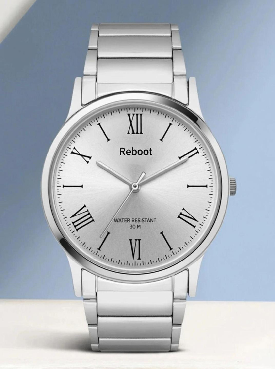 Image of Reboot RB347 RB347 Astro Silver Dial with Roman Number Stainless Steel Self Adjustable size Analog Watch - For Men