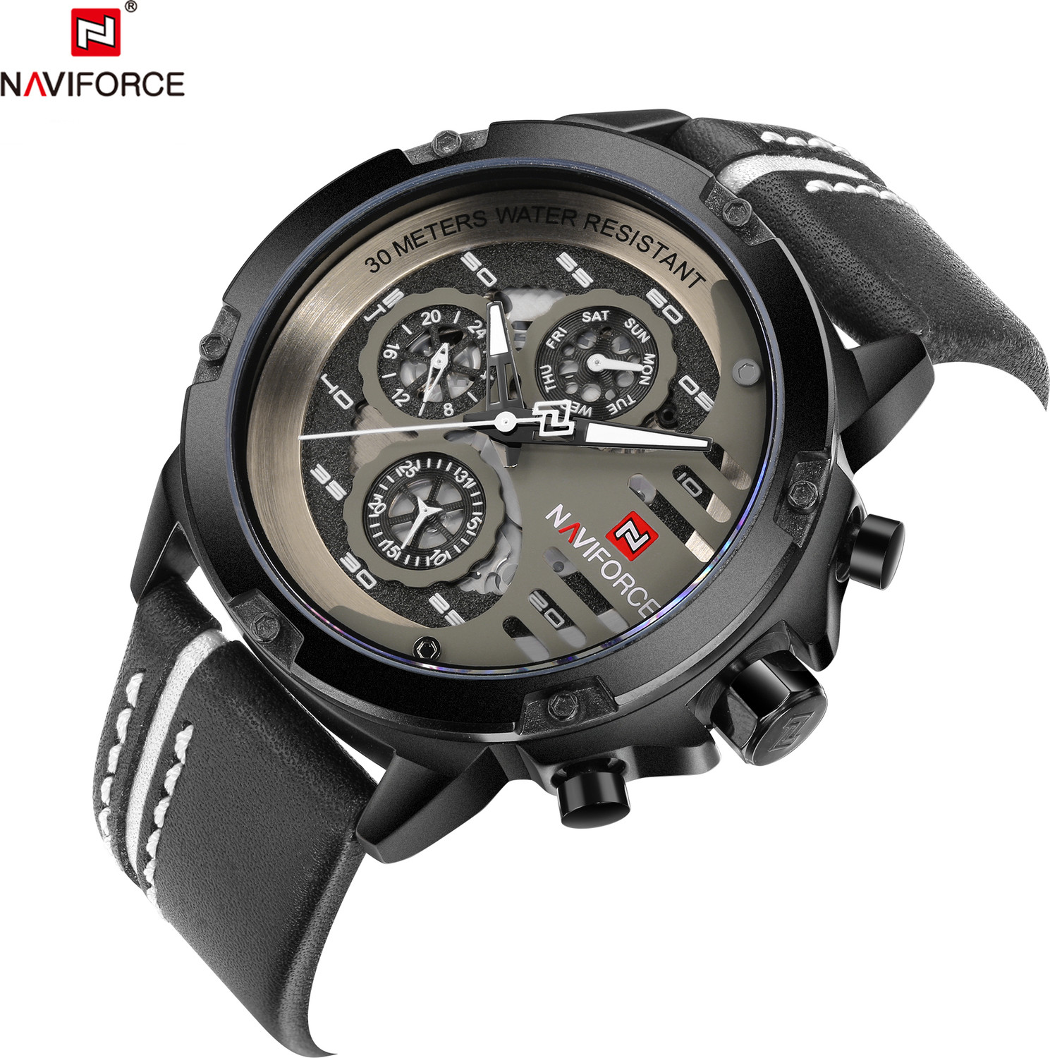 Image of NAVIFORCE NAVIFORCE 9110 NF9110 Analog Watch - For Men